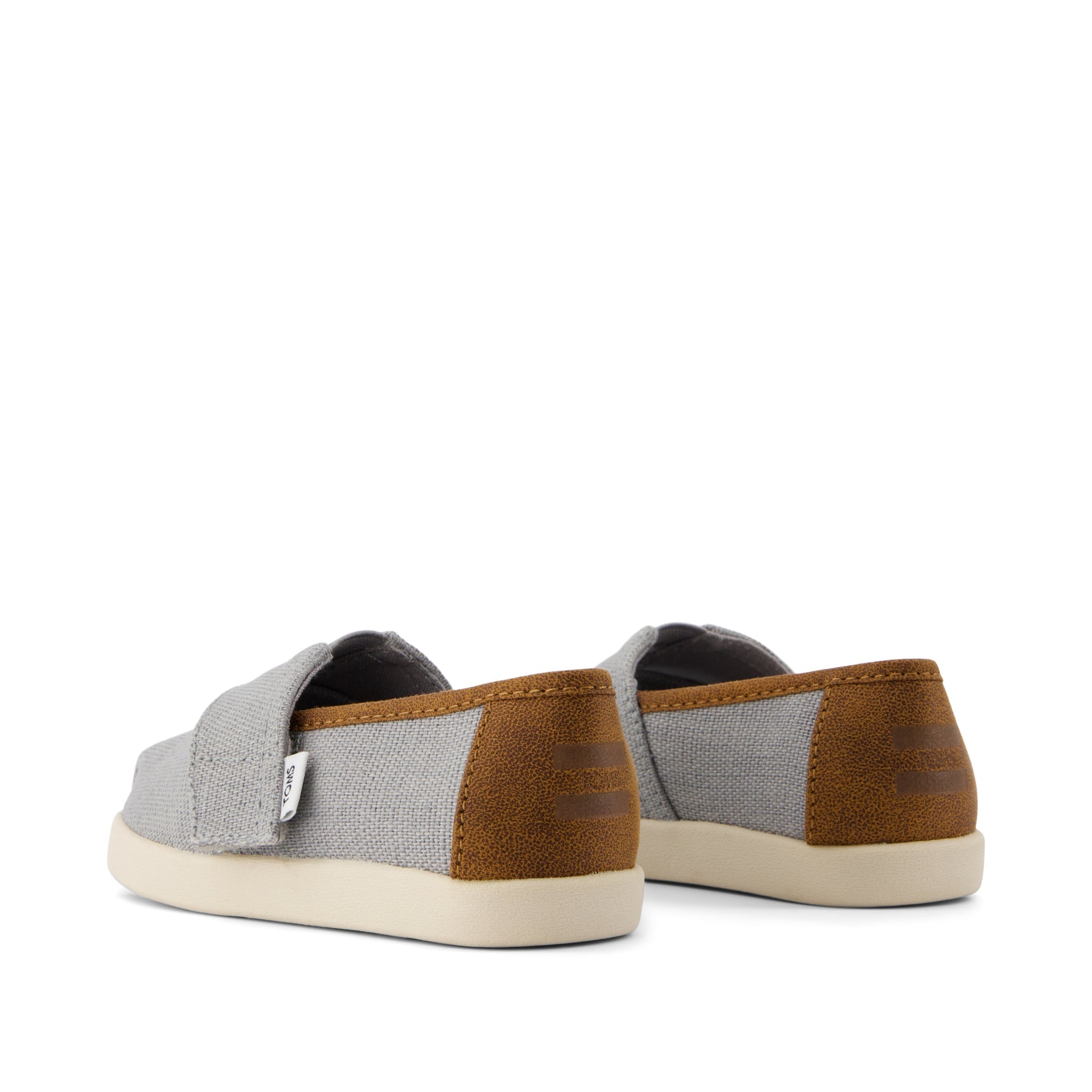 Alpargata Classic Toddler Shoe Drizzle Grey Heritage Canvas and PU Trim - Image 3