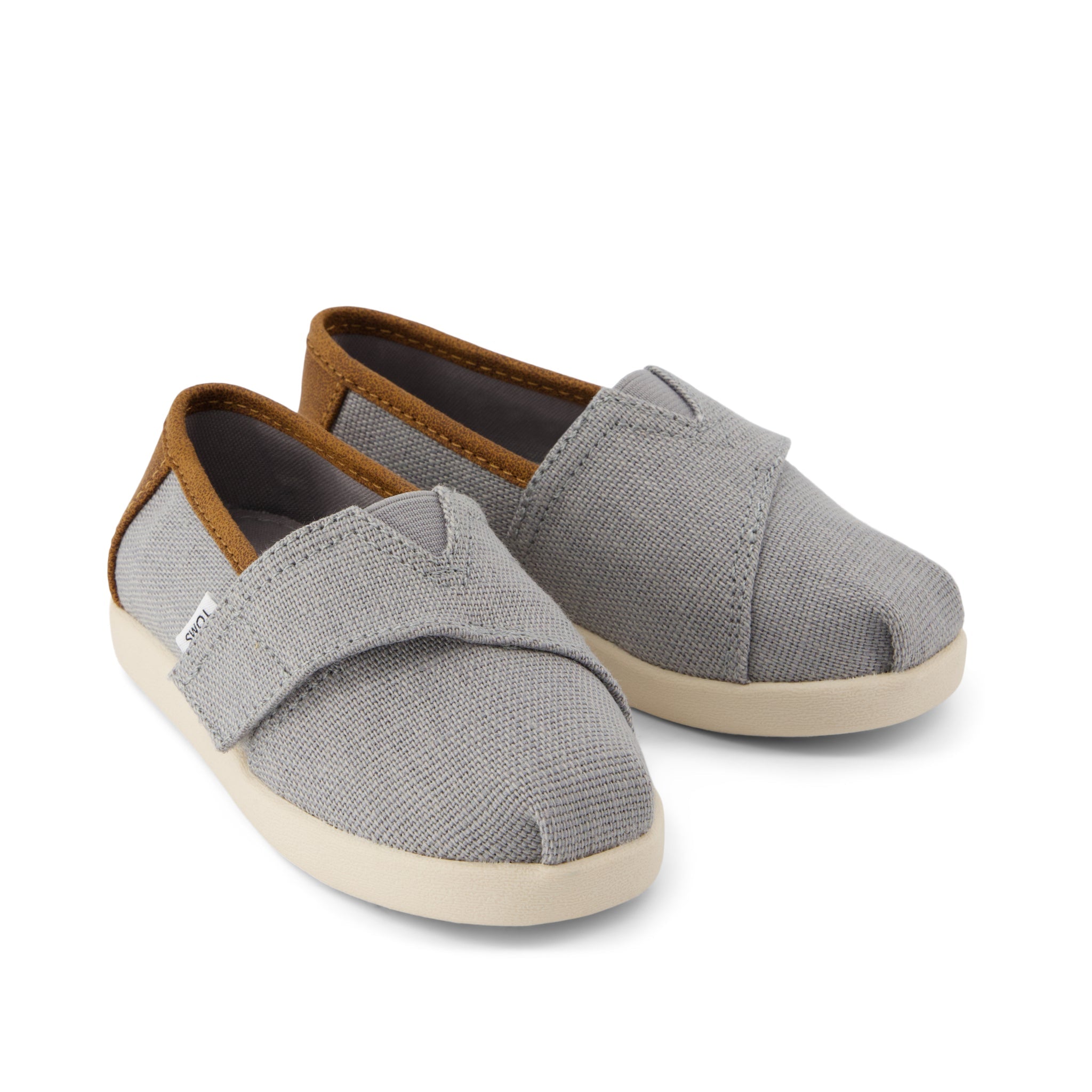 Alpargata Classic Toddler Shoe Drizzle Grey Heritage Canvas and PU Trim - Image 2