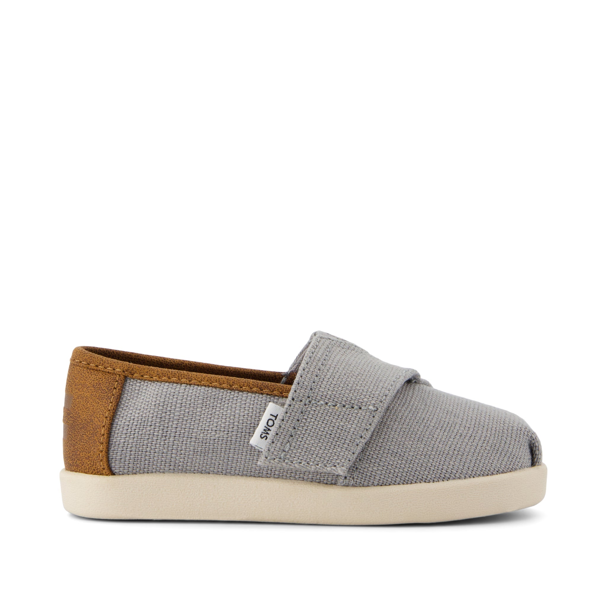 Alpargata Classic Toddler Shoe Drizzle Grey Heritage Canvas and PU Trim
