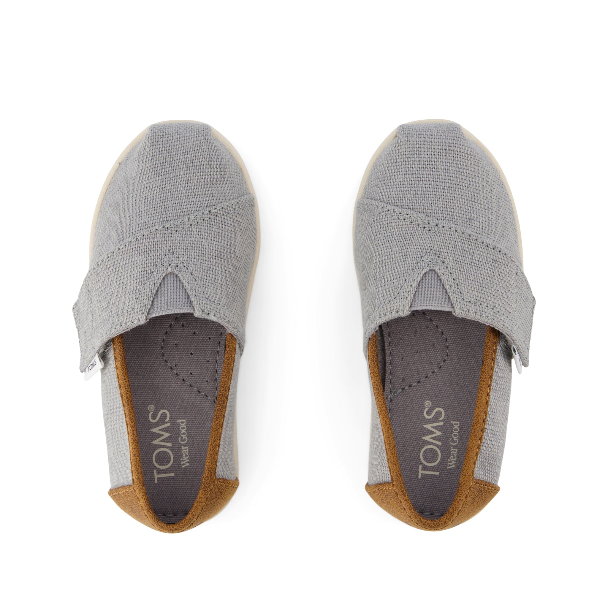 Alpargata Classic Toddler Shoe Drizzle Grey Heritage Canvas and PU Trim - Image 5