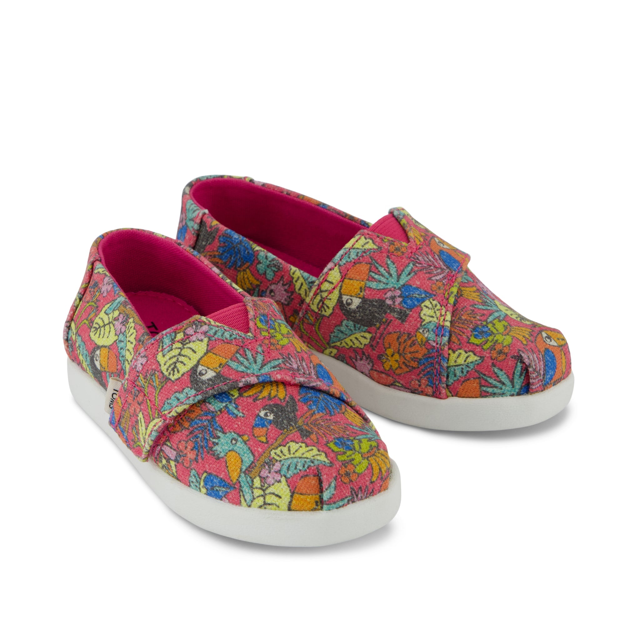 Alpargata Classic Toddler Shoe Fuchsia Birds of Paradise Print - Image 2