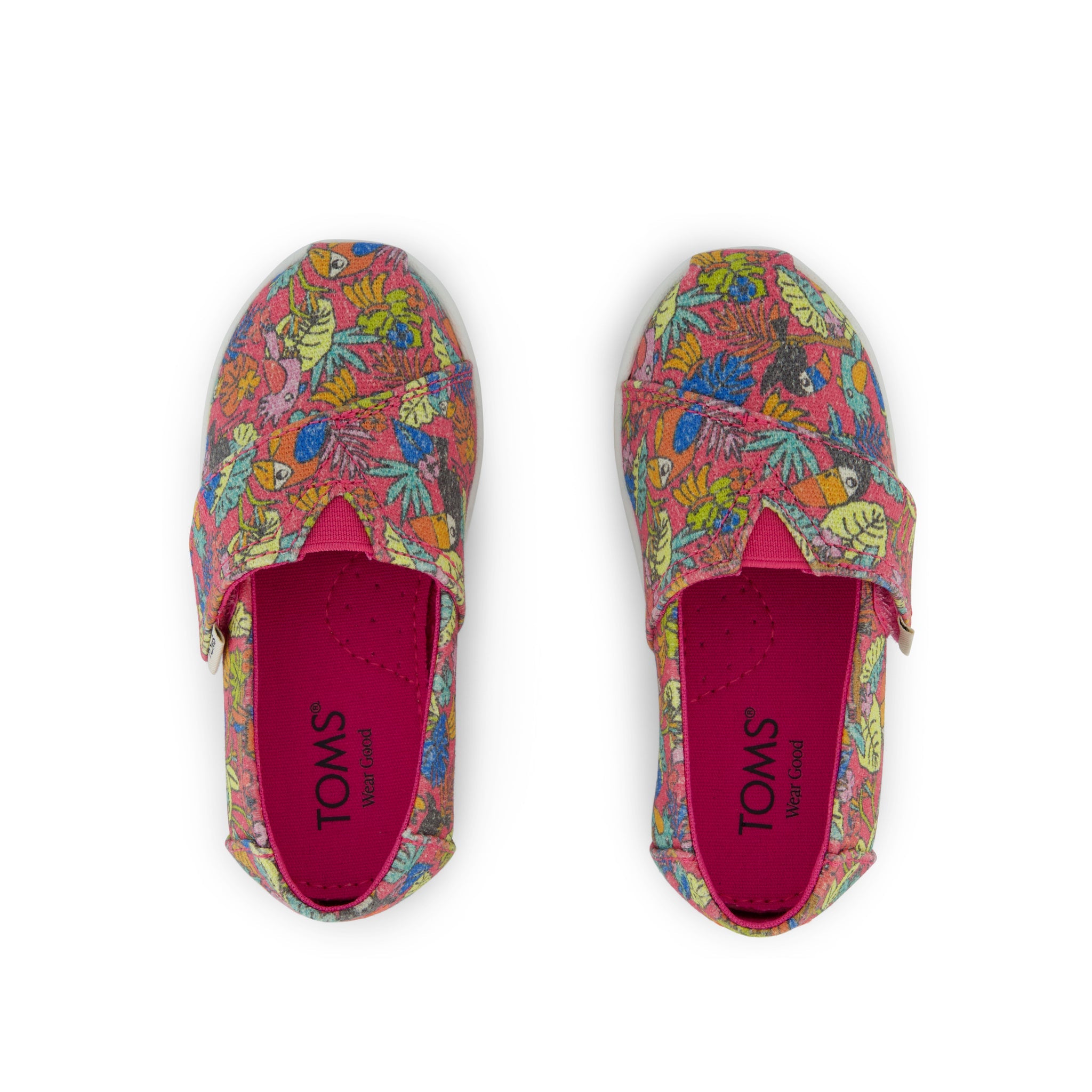 Alpargata Classic Toddler Shoe Fuchsia Birds of Paradise Print - Image 5