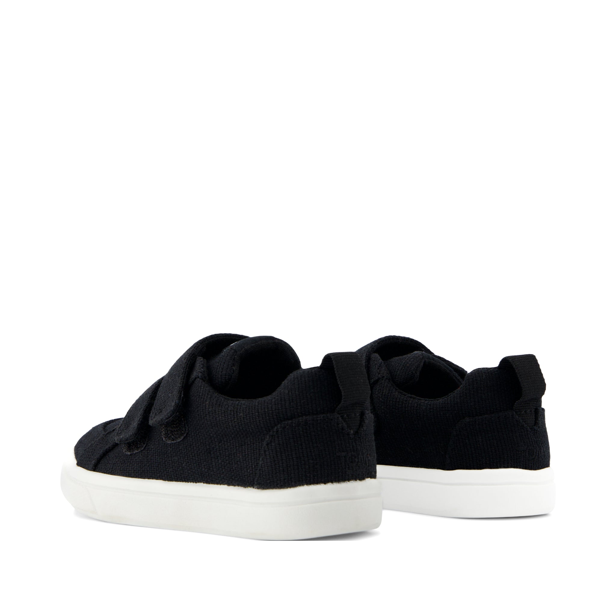 Cruz Double Strap Black Heritage Canvas Toddler Sneaker - Image 4