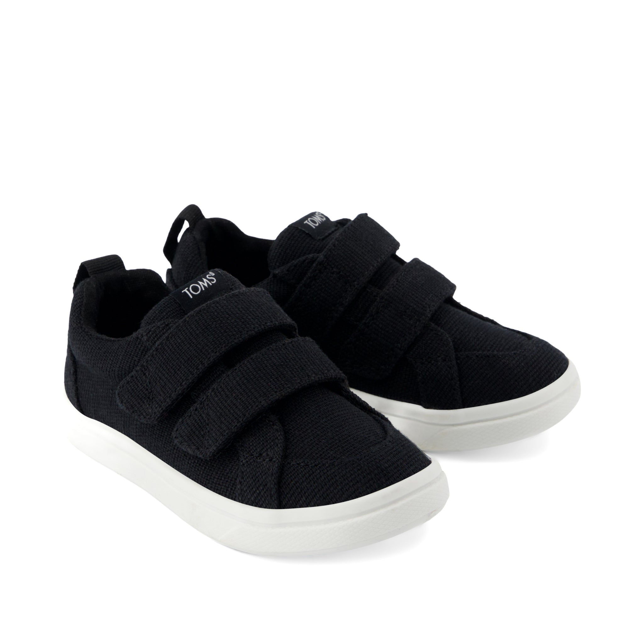 Cruz Double Strap Black Heritage Canvas Toddler Sneaker - Image 3