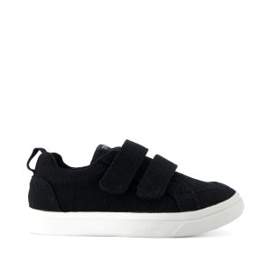 Cruz Double Strap Black Heritage Canvas Toddler Sneaker
