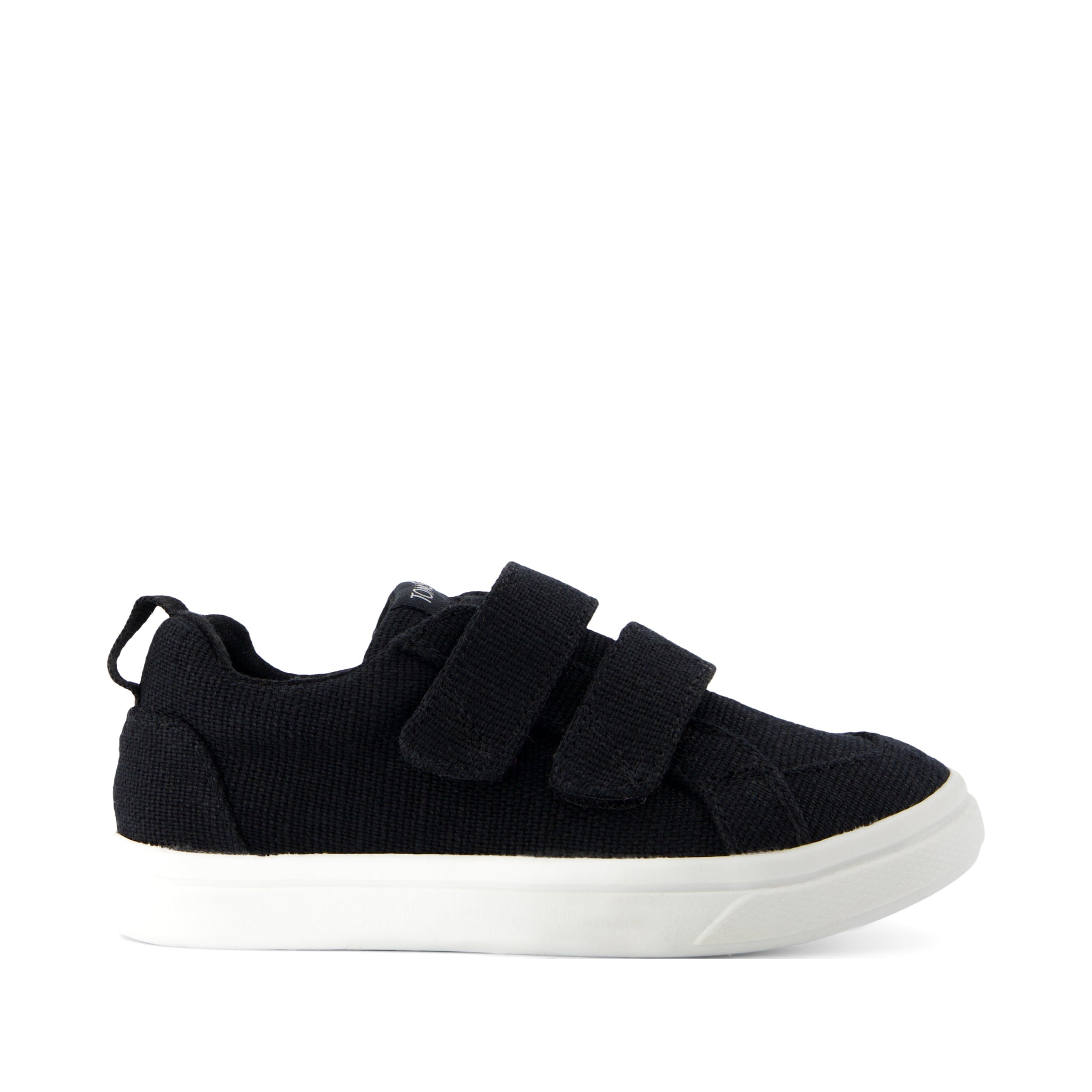 Cruz Double Strap Black Heritage Canvas Toddler Sneaker