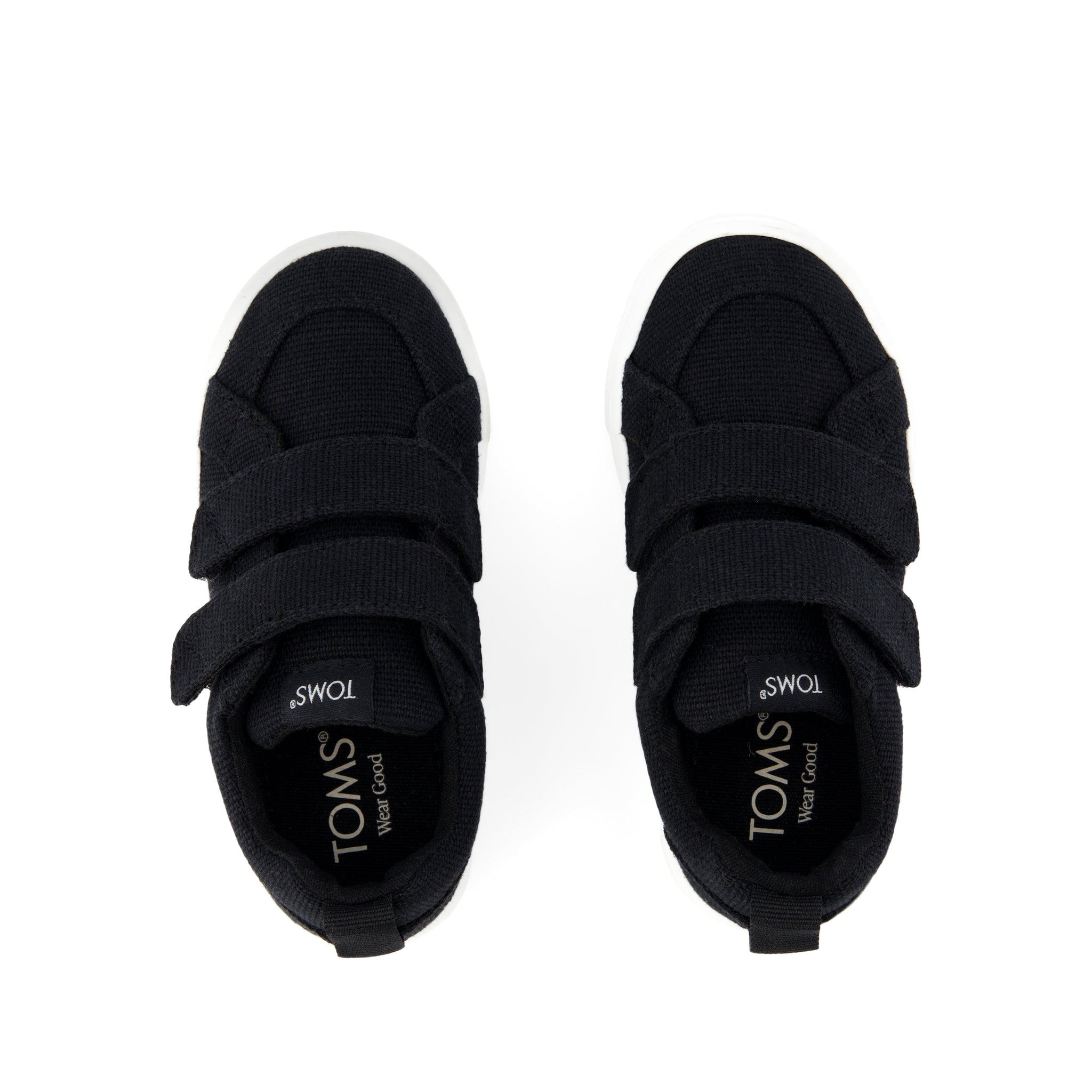 Cruz Double Strap Black Heritage Canvas Toddler Sneaker - Image 6