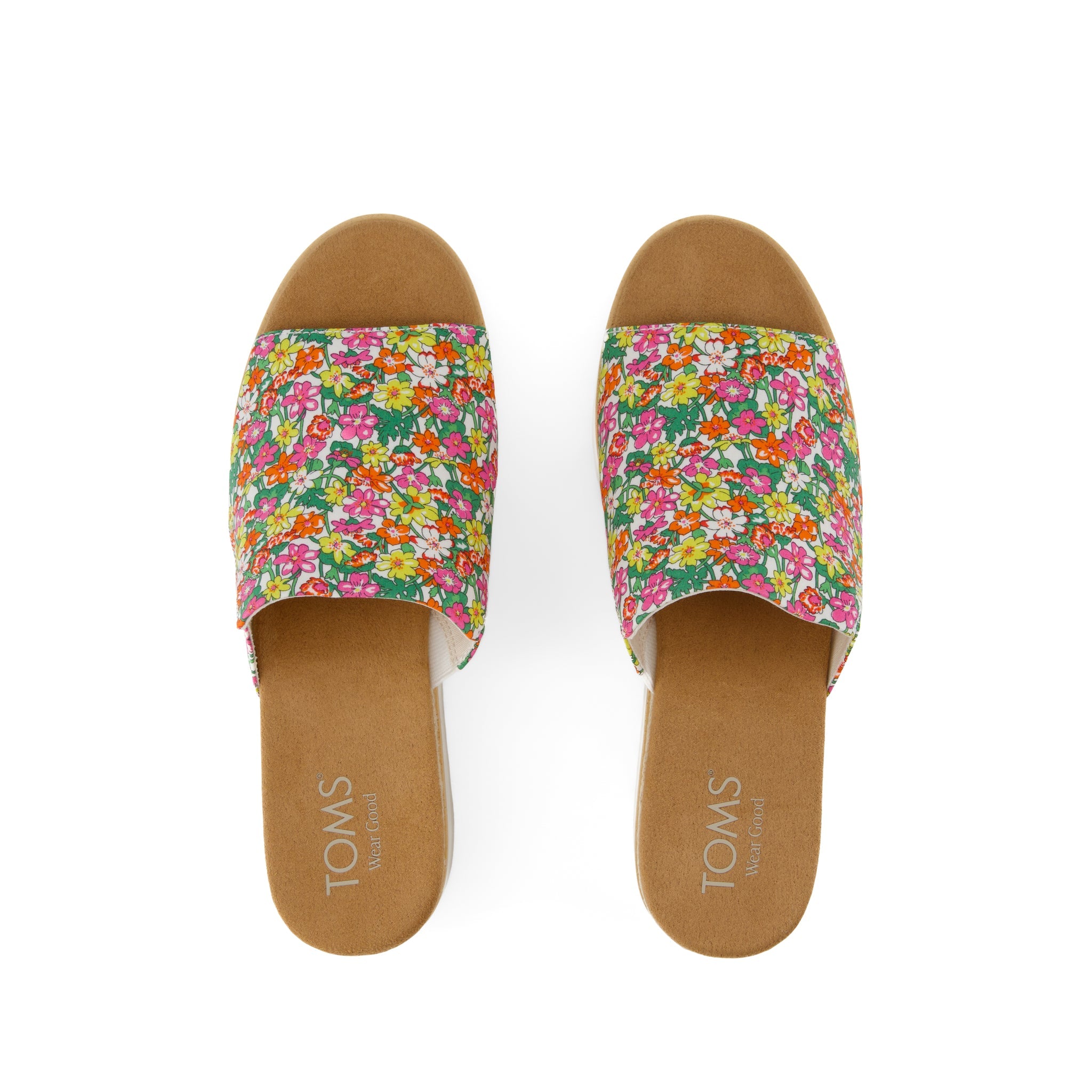 Diana Mule Roses Liberty Print Wedge Sandal - Image 6