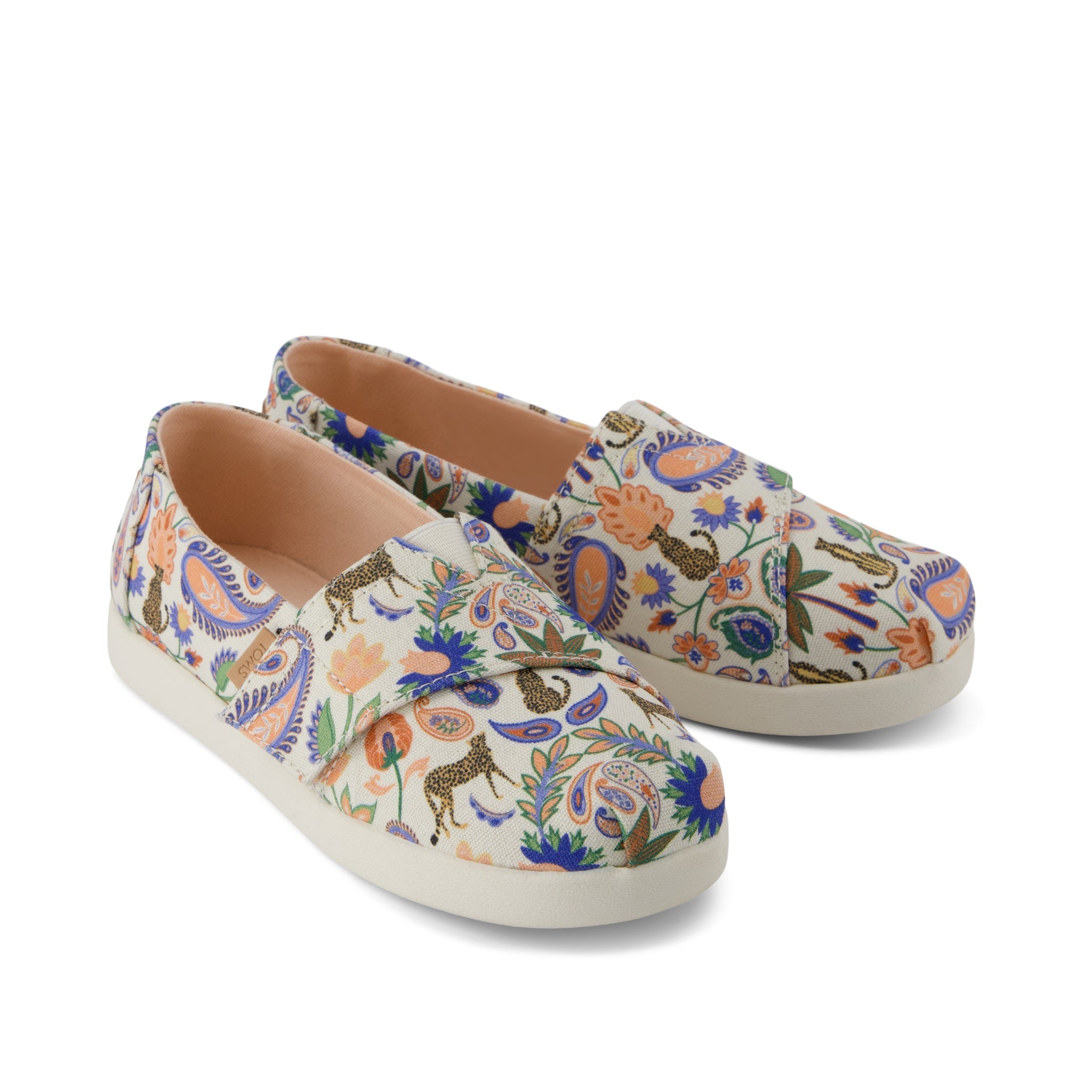 Alpargata Classic Kids Shoe Egret Cheetah Paisley Print - Image 3
