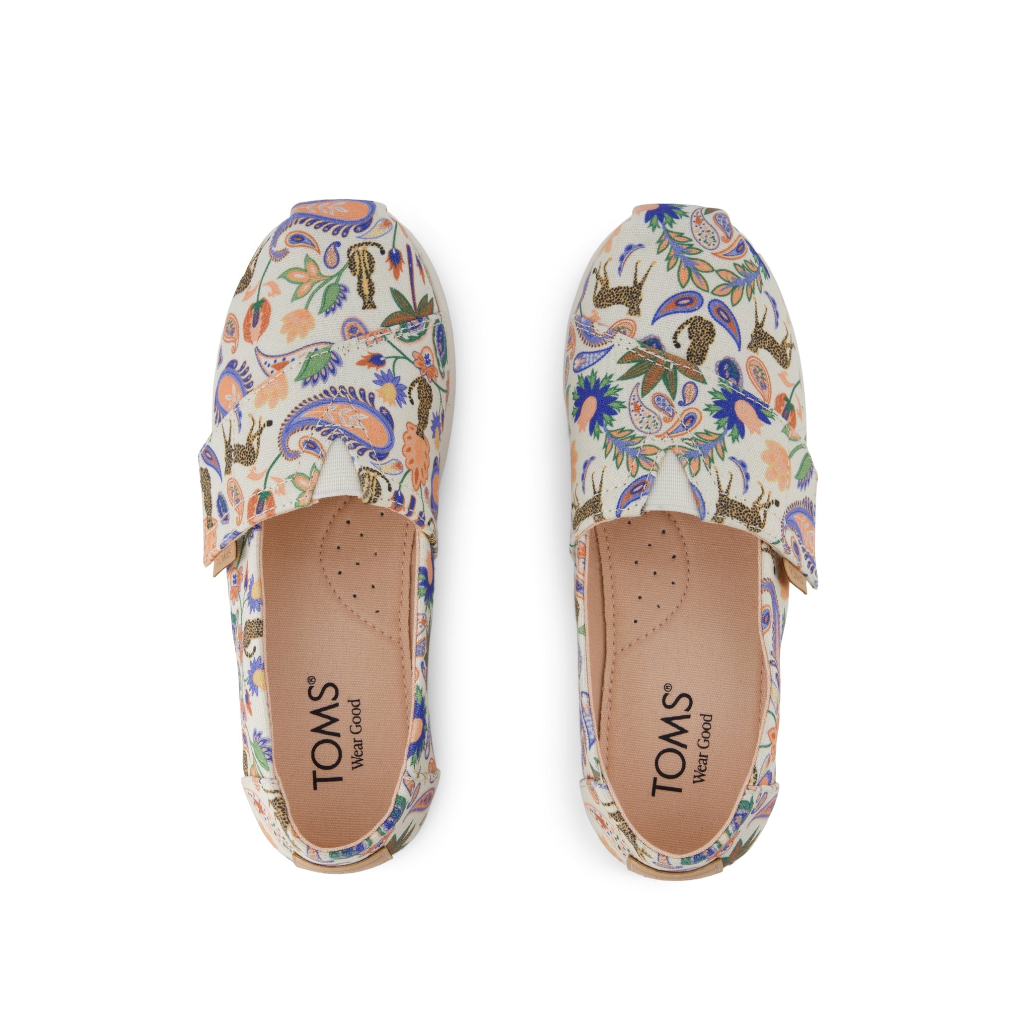 Alpargata Classic Kids Shoe Egret Cheetah Paisley Print - Image 6