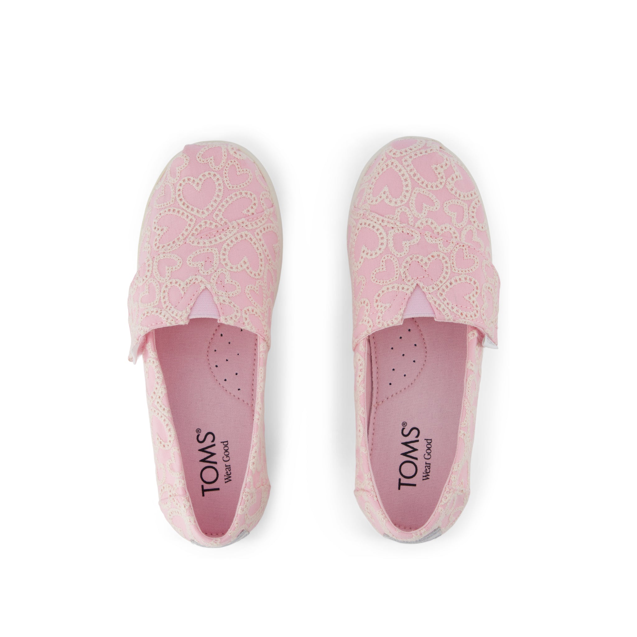 Alpargata Classic Kids Shoe Pink Hearts Eyelet Lace - Image 5
