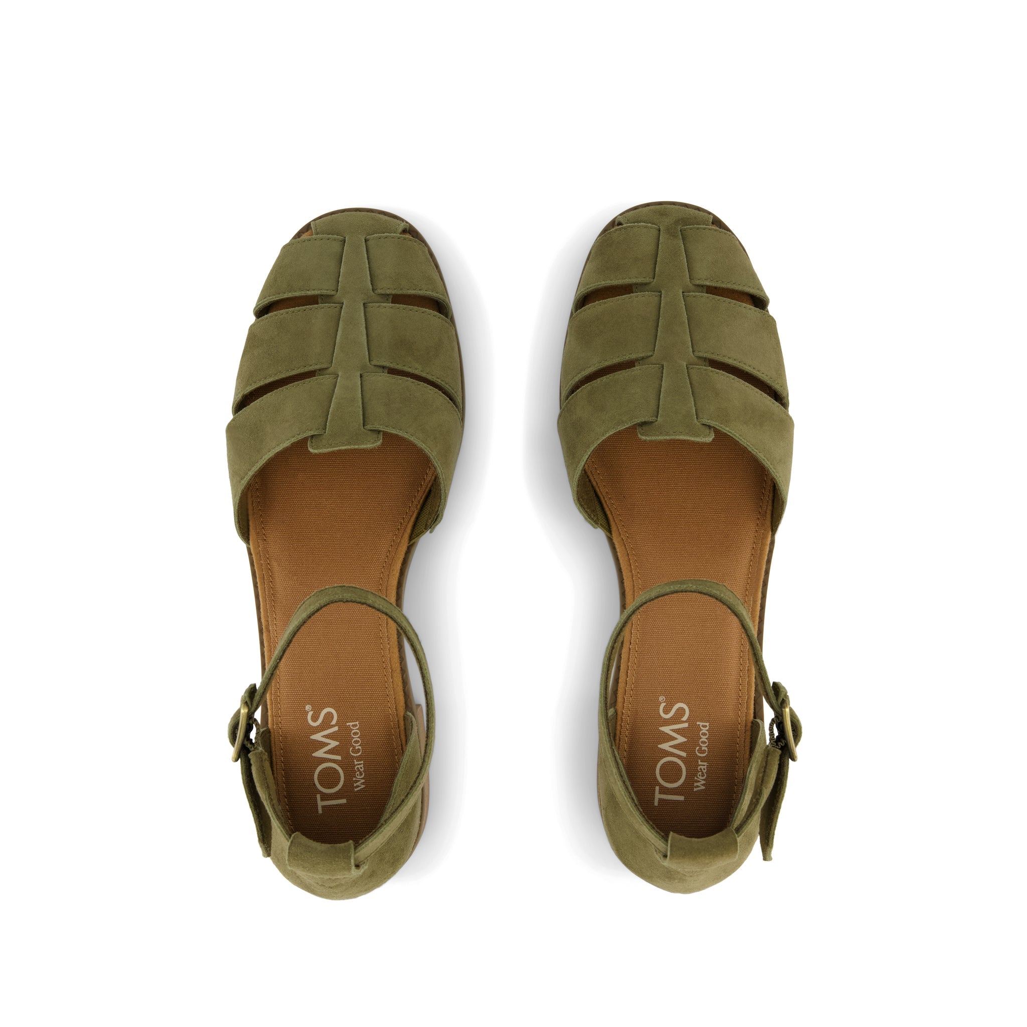 Jaclyn Fisherman Heel Military Olive Kid Suede - Image 5