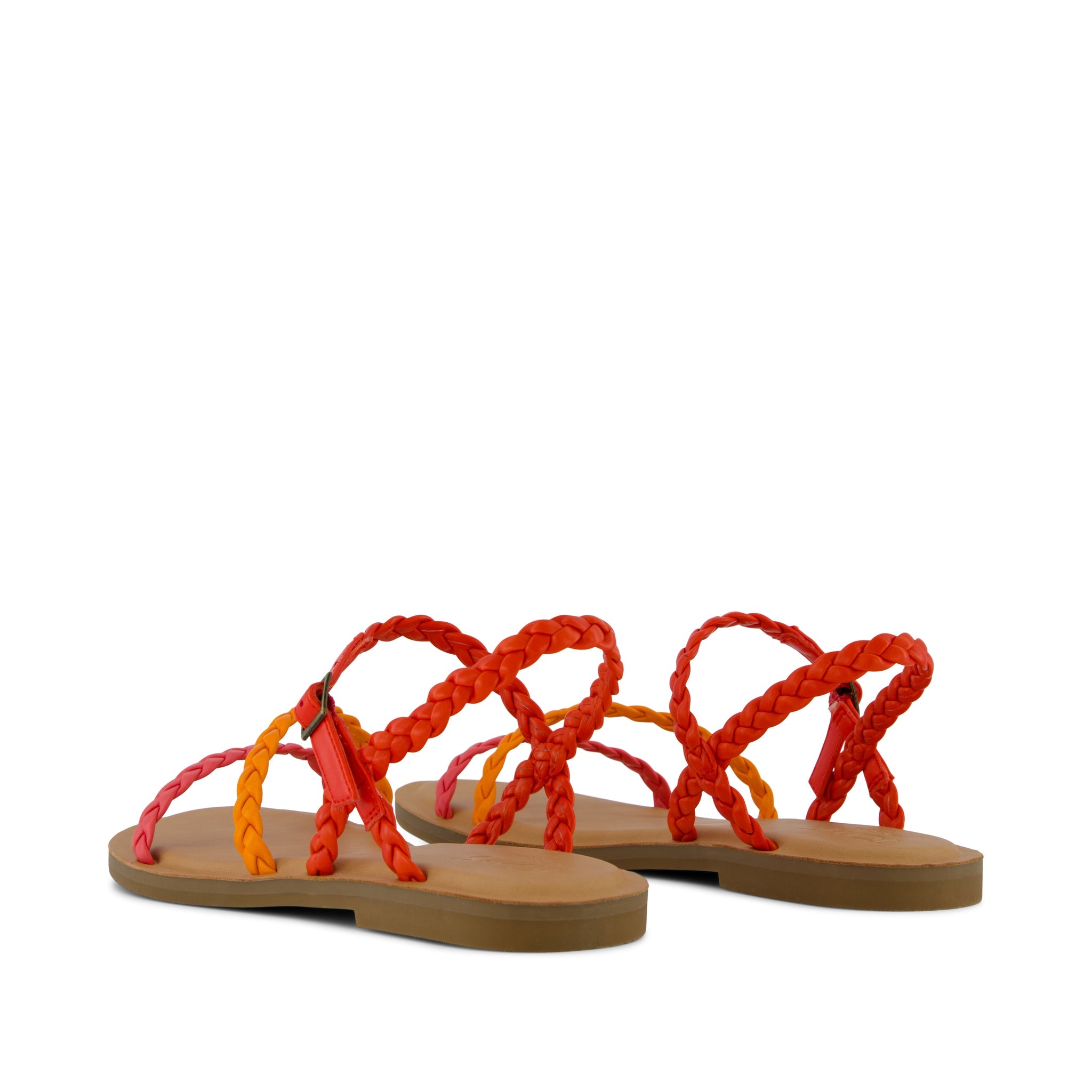 Kira Strappy Sandal Flame Synthetic Braid - Image 4