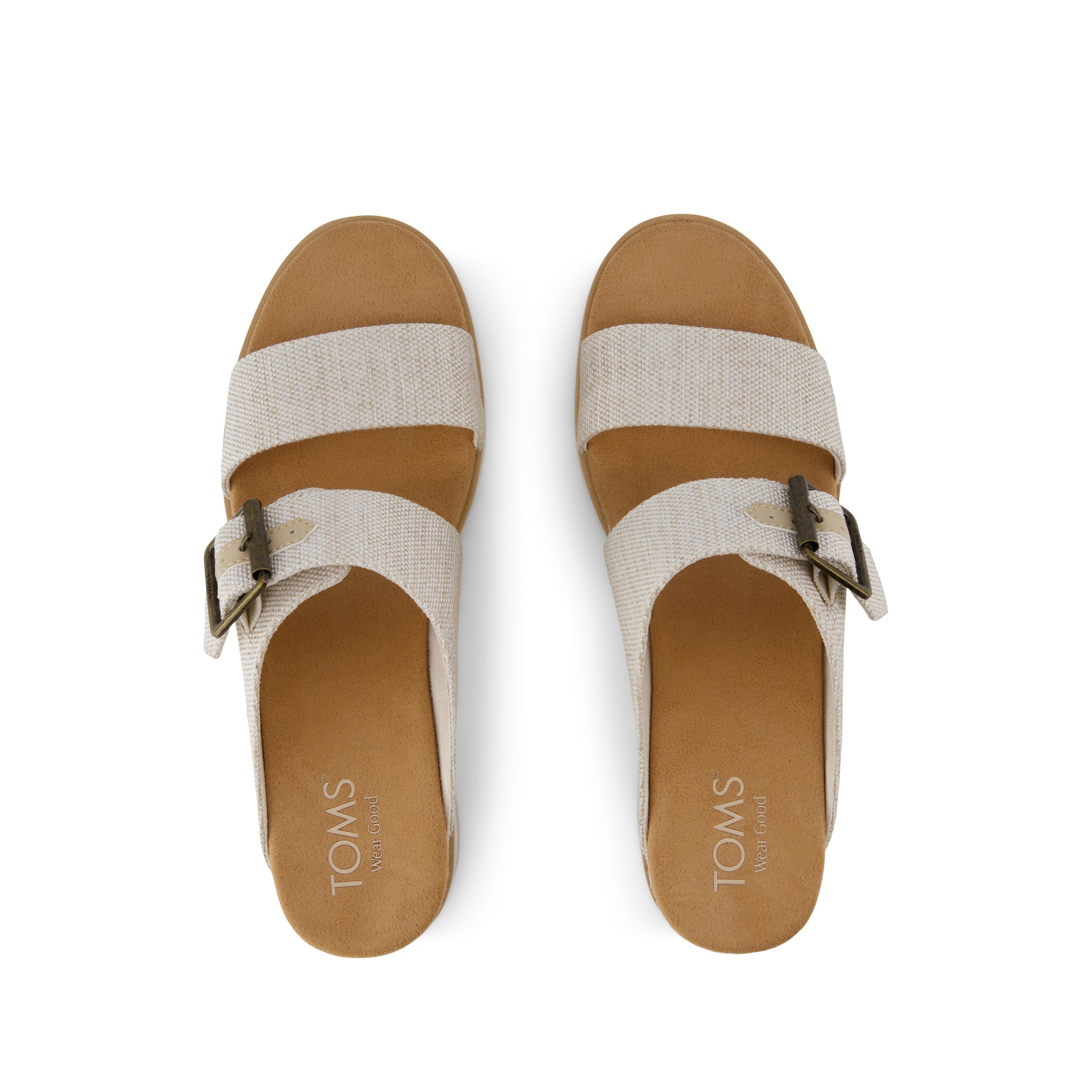 Diana Mule Buckle Wedge Sandal Natural Yarn Dye - Image 7