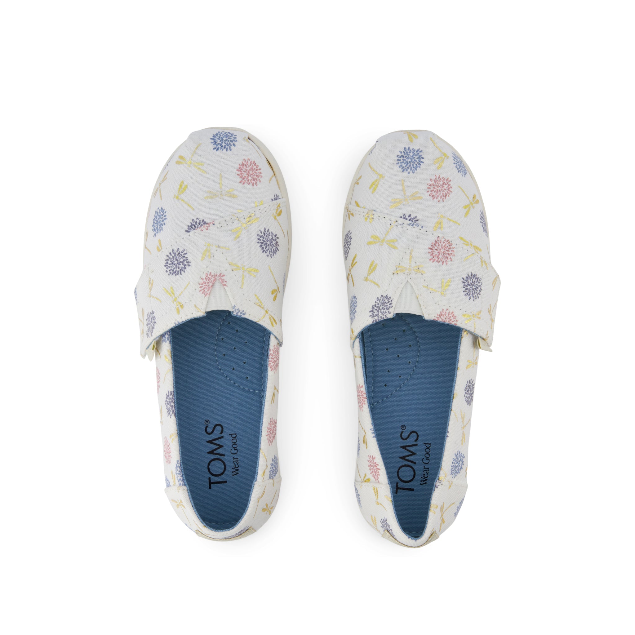 Alpargata Classic Kids Shoe Egret Dragonflies Printed Canvas - Image 6