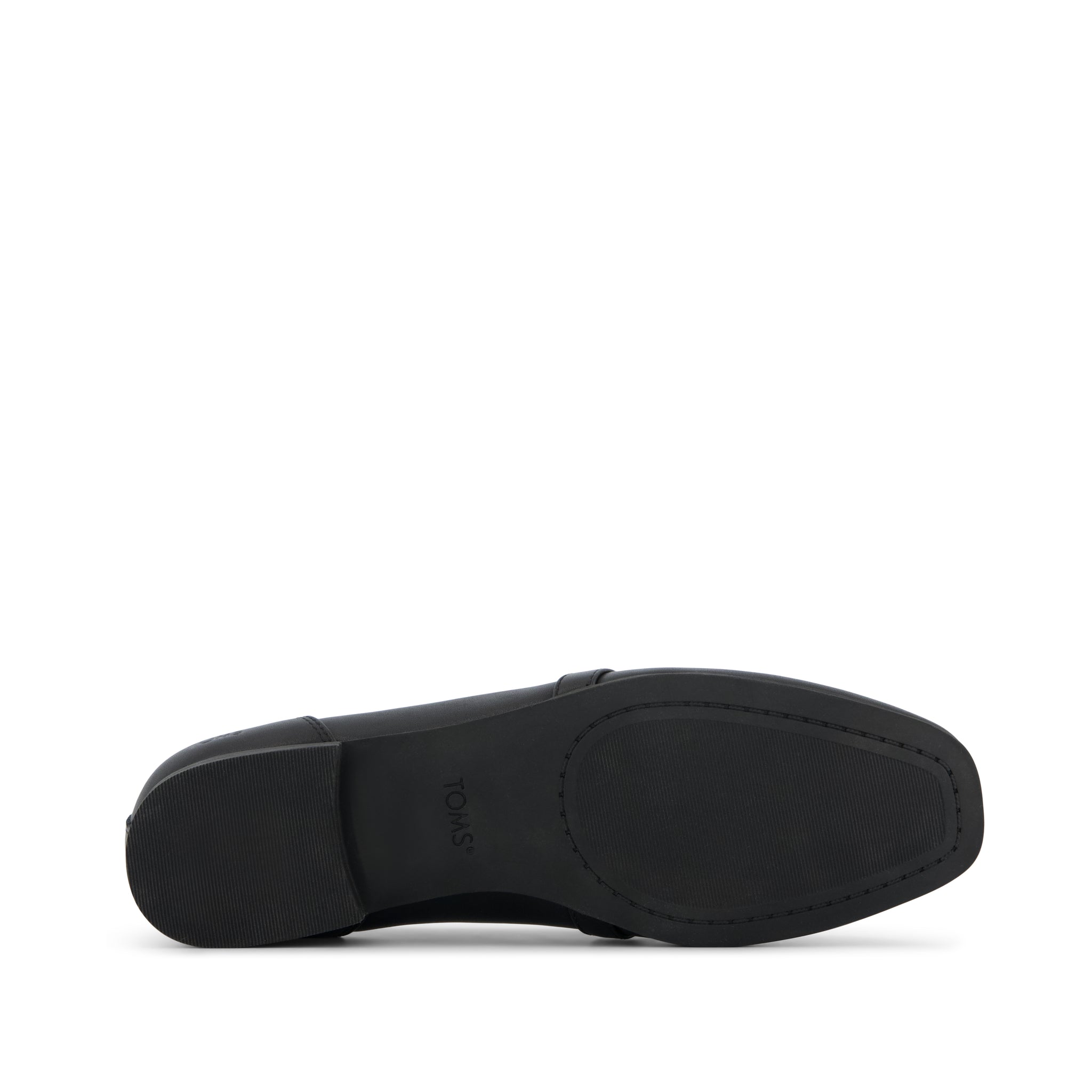 Womens Lynette Loafer All Black Leather with Chain - Image 4