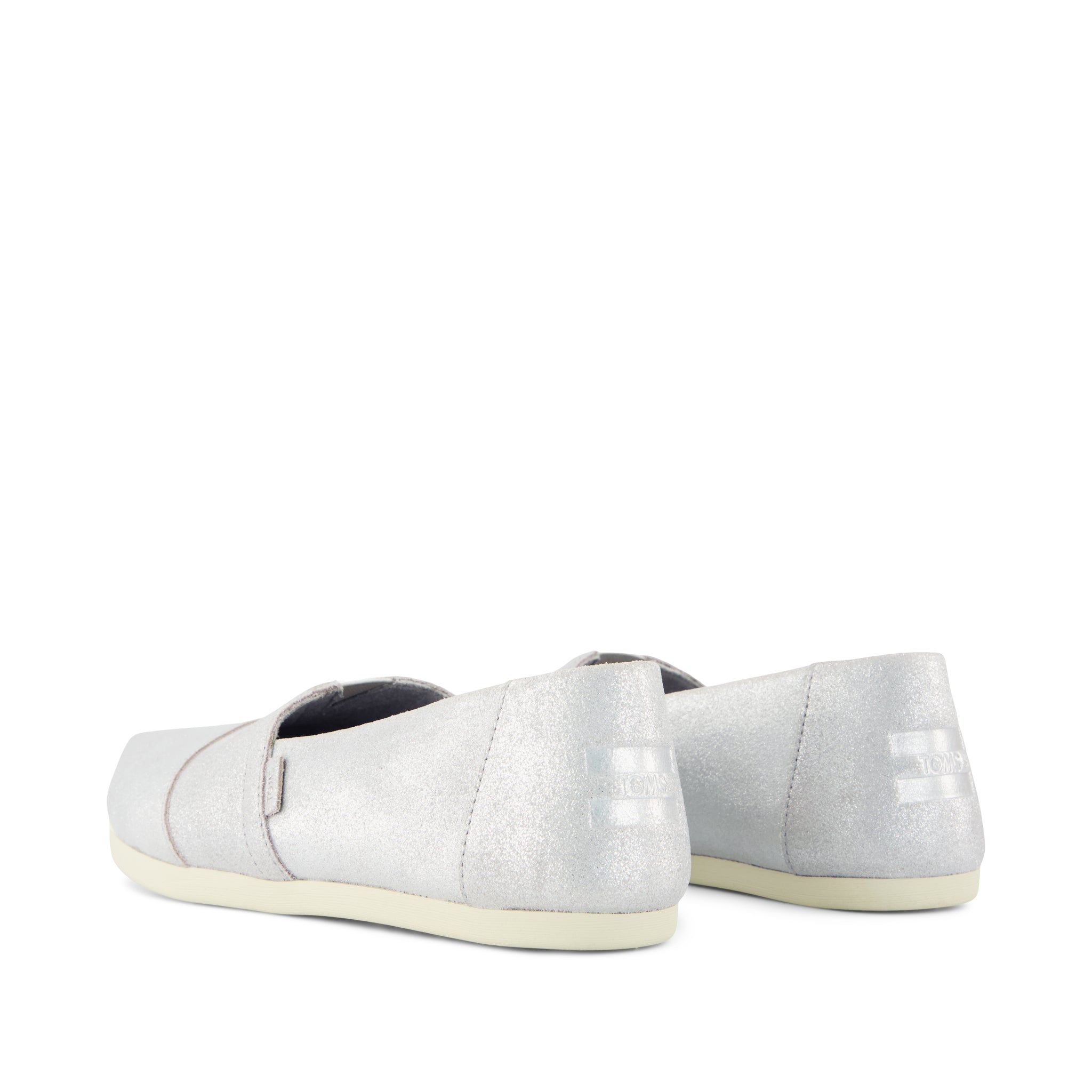 Womens Alpargata Classic Light Grey Metallic Suede - Image 4