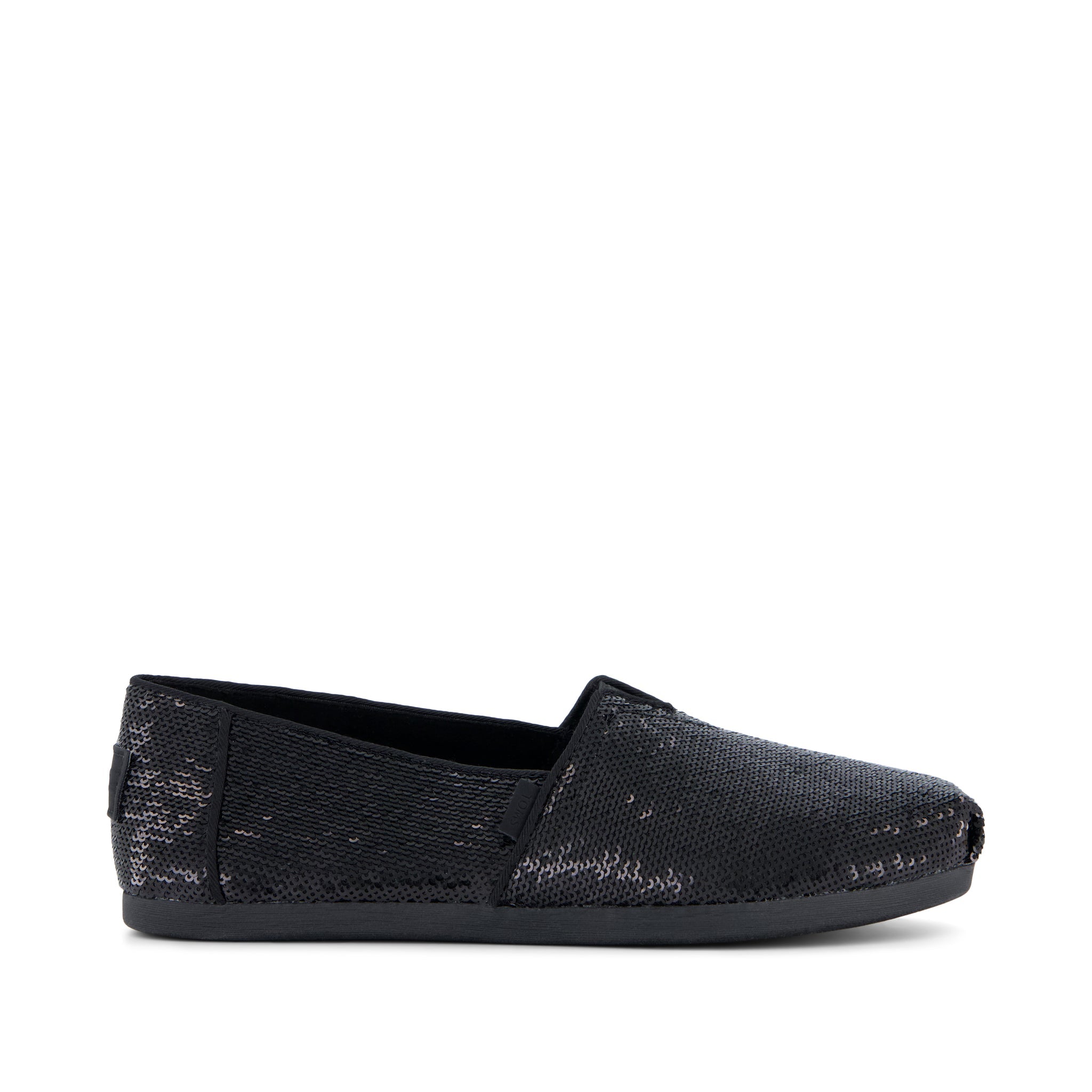 Womens Alpargata Classic Black Metallic Sequins