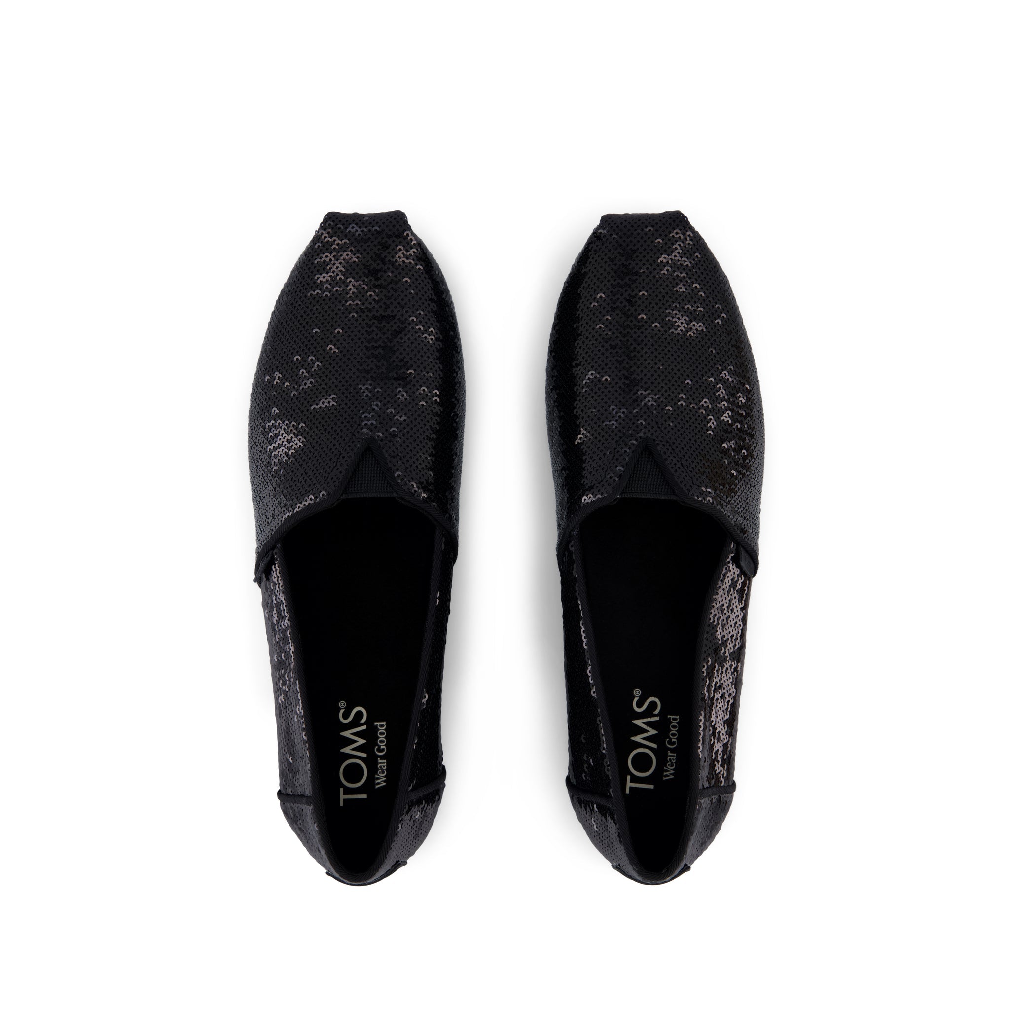 Womens Alpargata Classic Black Metallic Sequins - Image 6