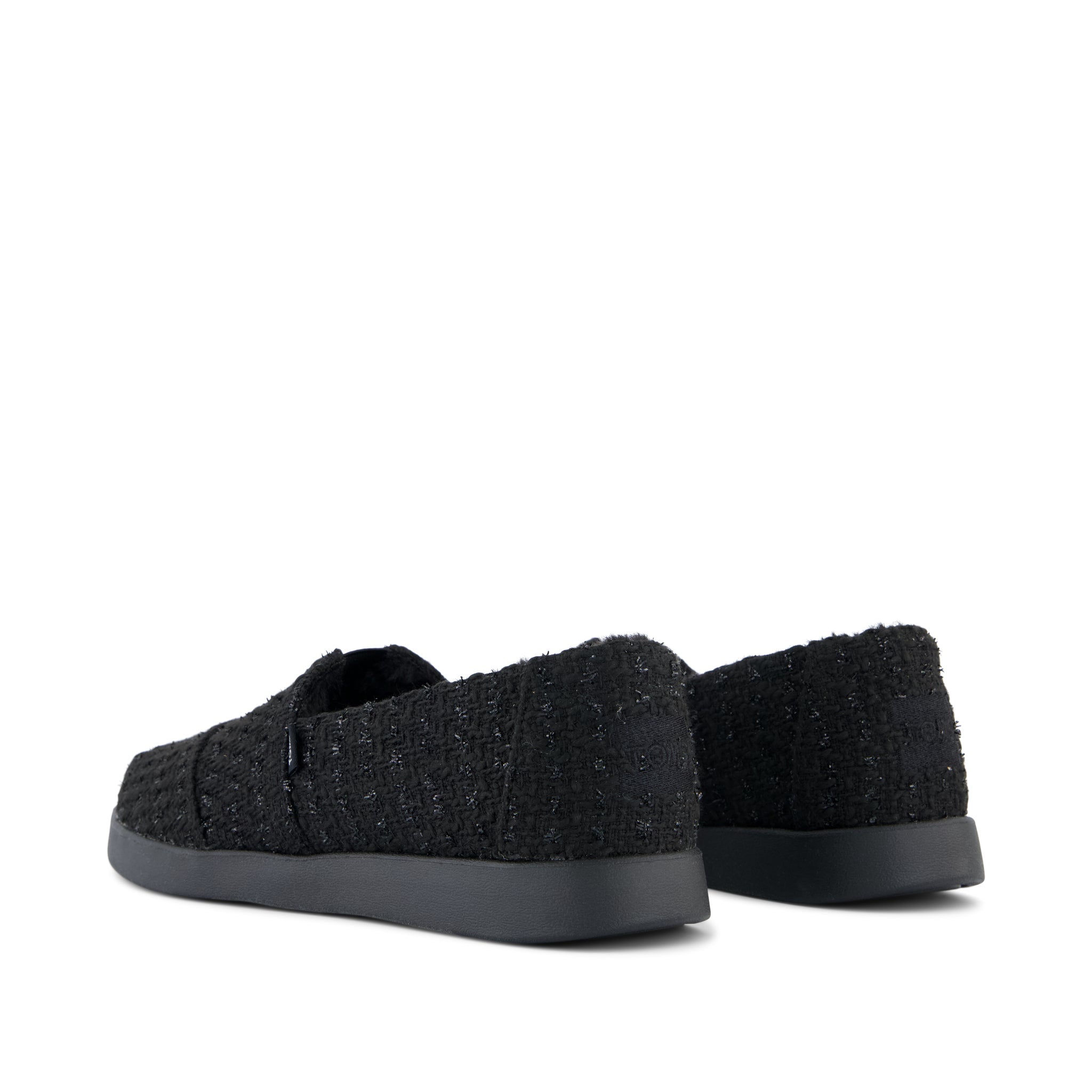 Womens Alpargata Plus Black Metallic Faux Fur - Image 4