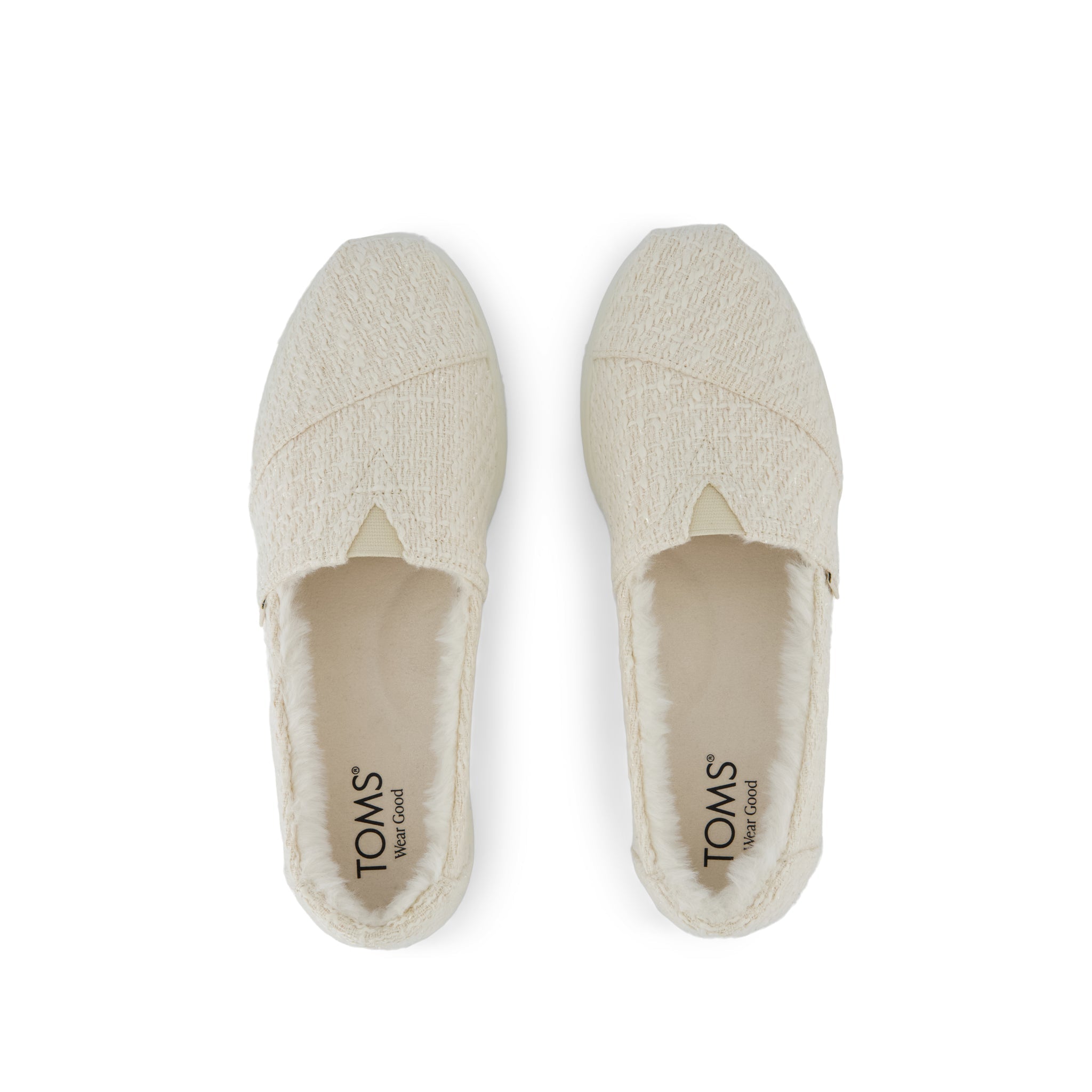 Womens Alpargata Plus Light Sand Metallic Faux Fur - Image 7