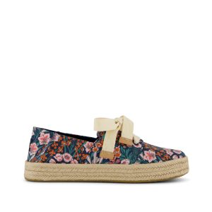 Carolina Lace-Up Espadrille Dark Teal Mountain Primrose