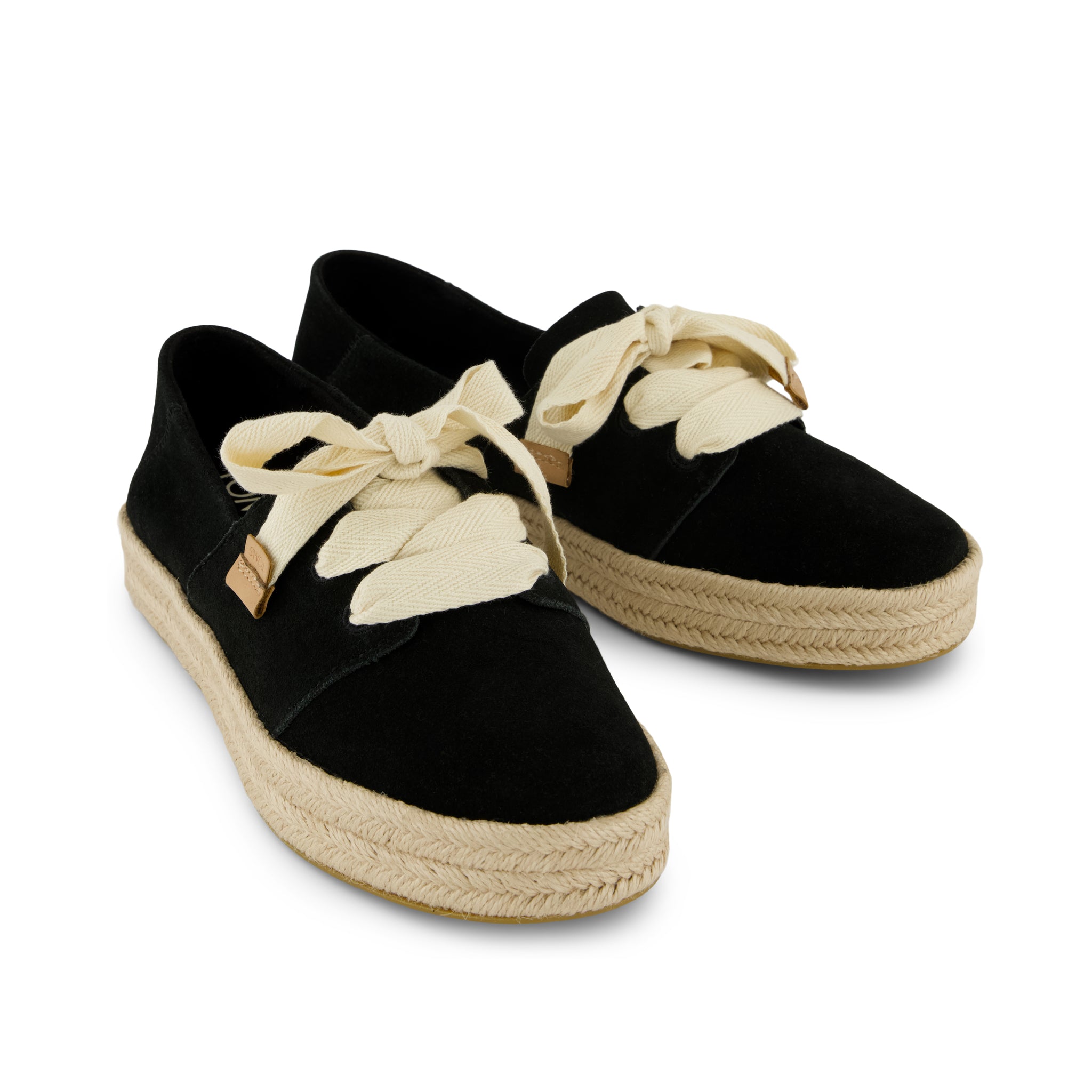 Womens Carolina Lace-Up Espadrille Black Suede - Image 4