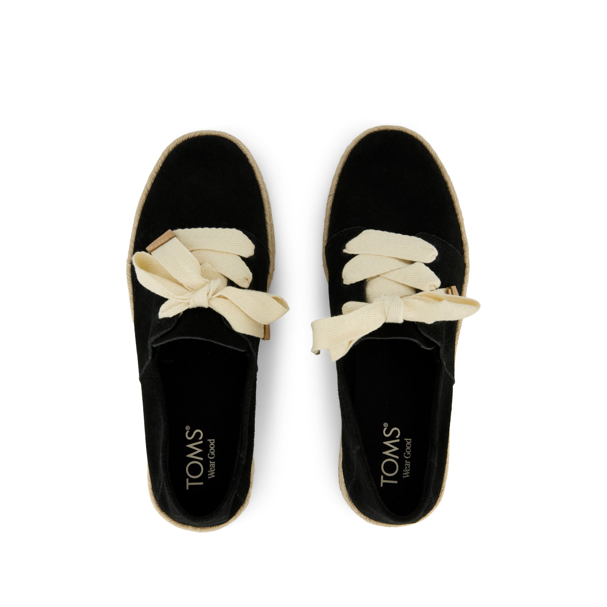 Womens Carolina Lace-Up Espadrille Black Suede - Image 7