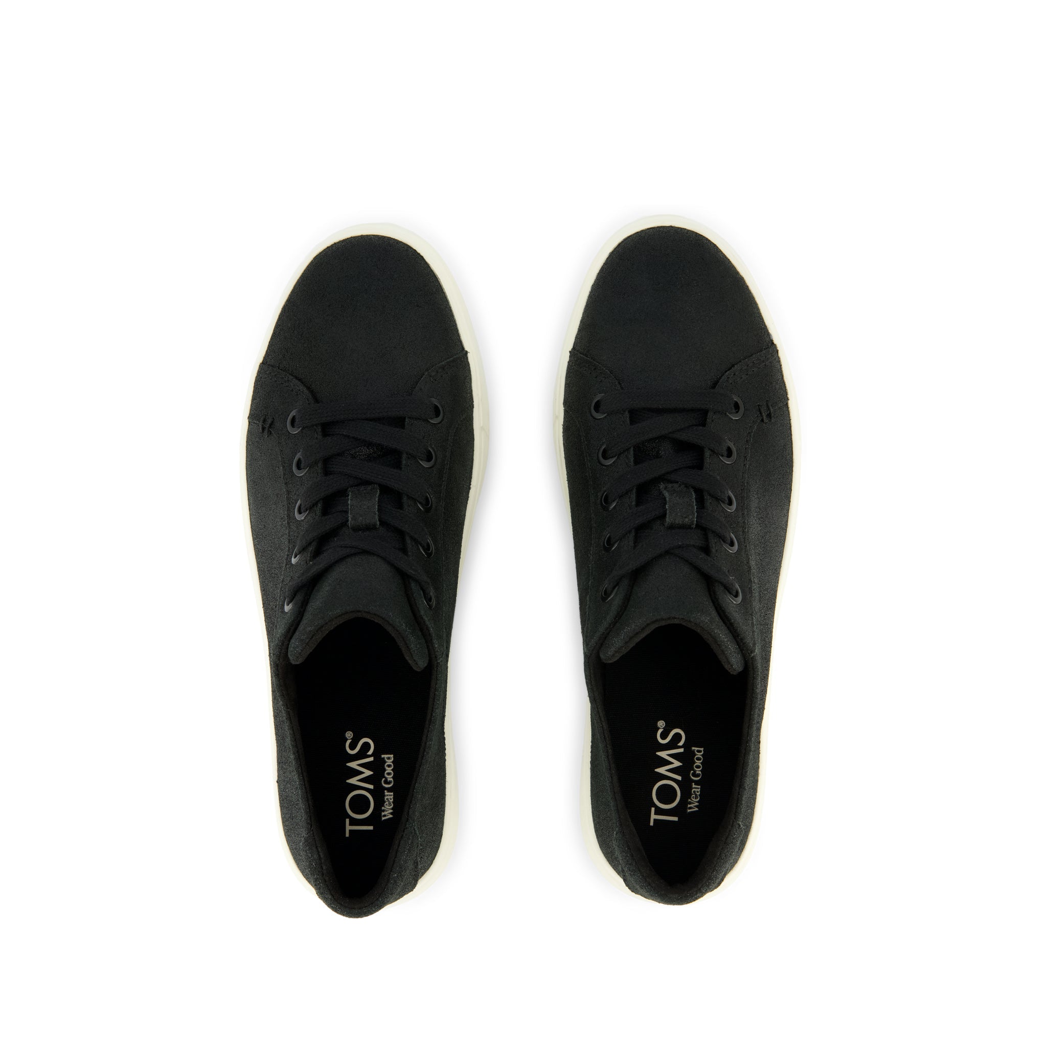Womens Kameron Lace-Up Sneaker Black Metallic Suede - Image 5