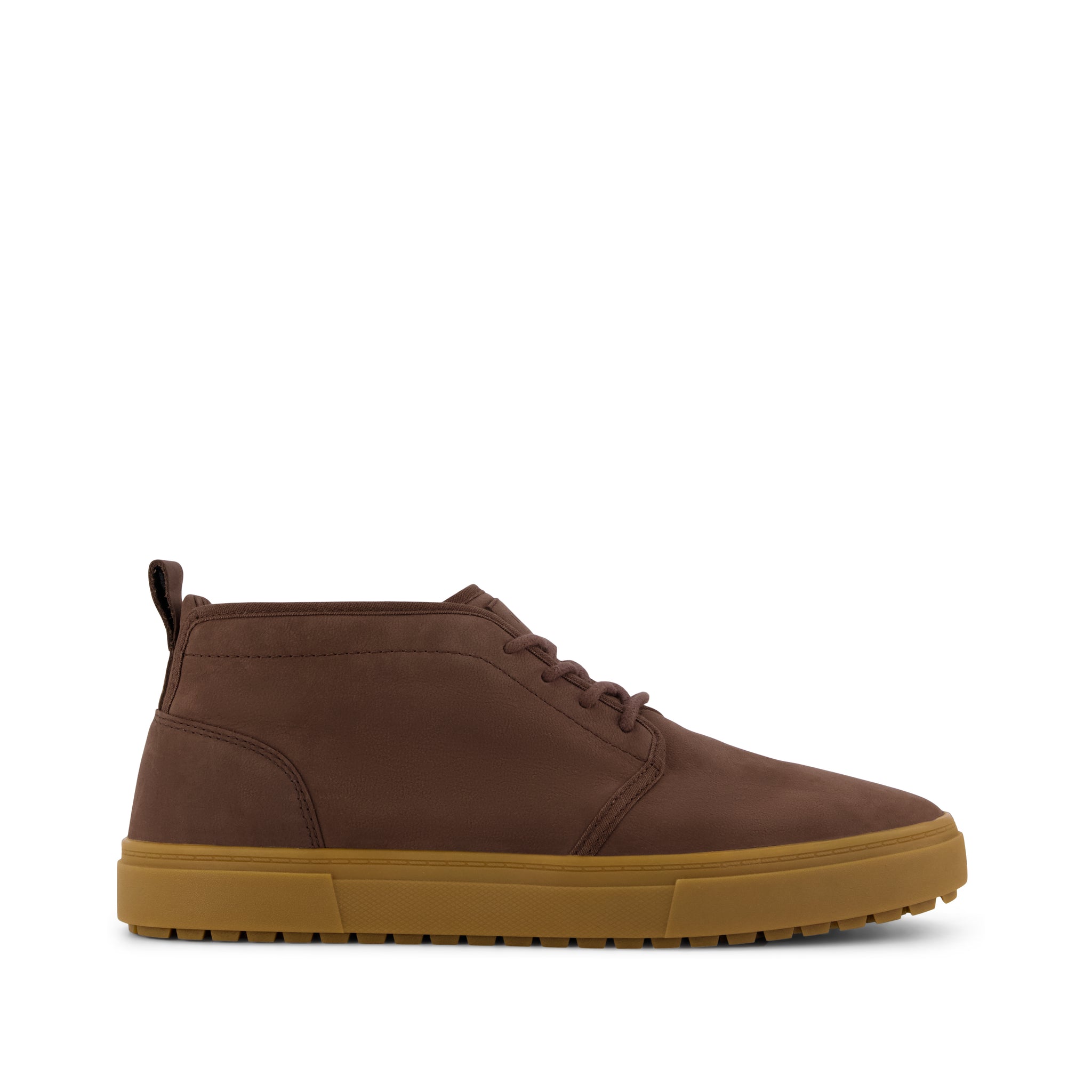 Mens Carlo Mid Terrain 2.0 Sneaker Water Resistant Oak Brown Leather