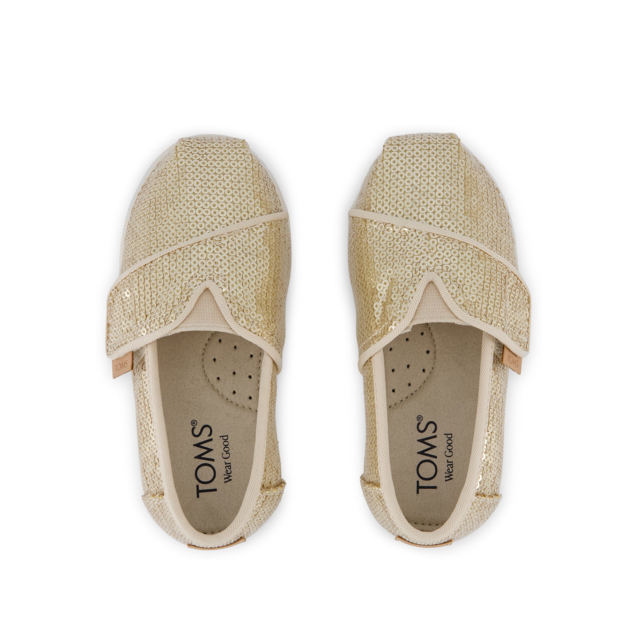 Toddler Shoe Alpargata Classic Toddler Shoe Champagne Mini Sequins - Image 7