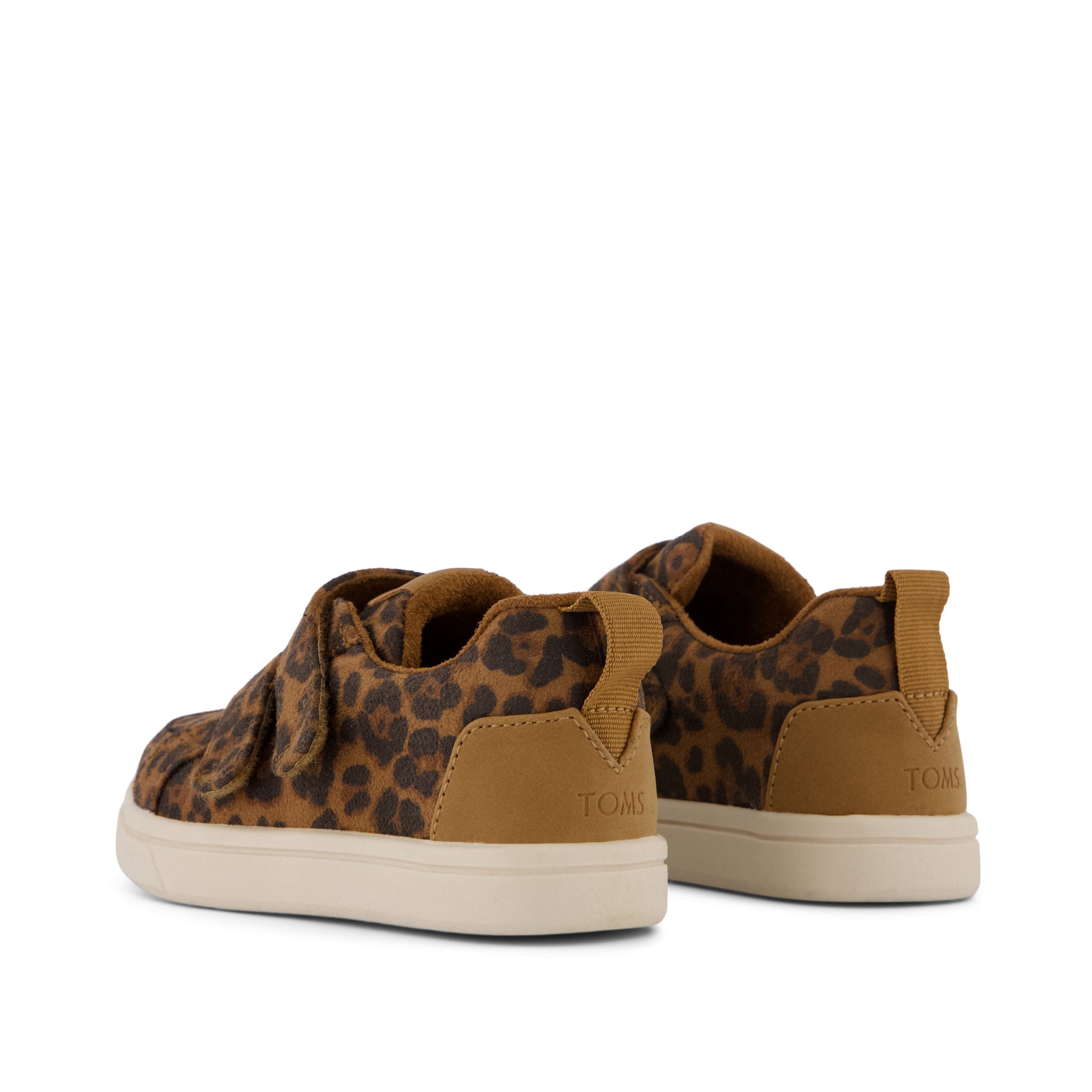 Cruz Double Strap Toddler Sneaker Brown Sugar Leopard Print - Image 4