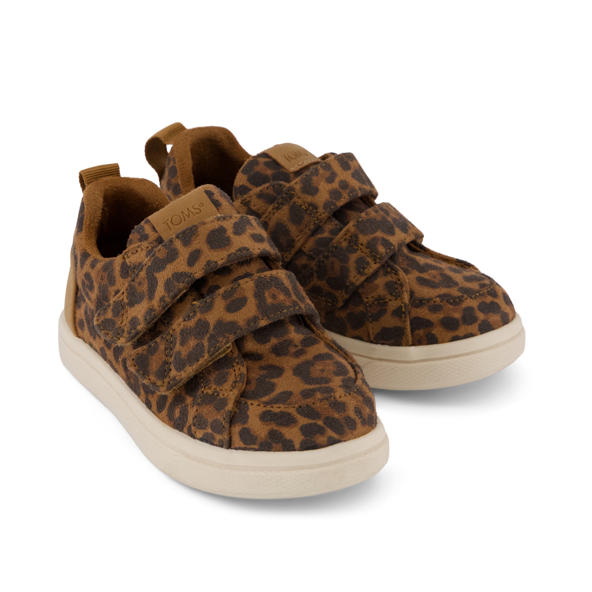 Cruz Double Strap Toddler Sneaker Brown Sugar Leopard Print - Image 3