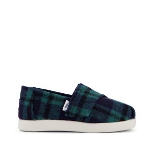 Alpargata Classic Toddler Shoe Navy Plaid