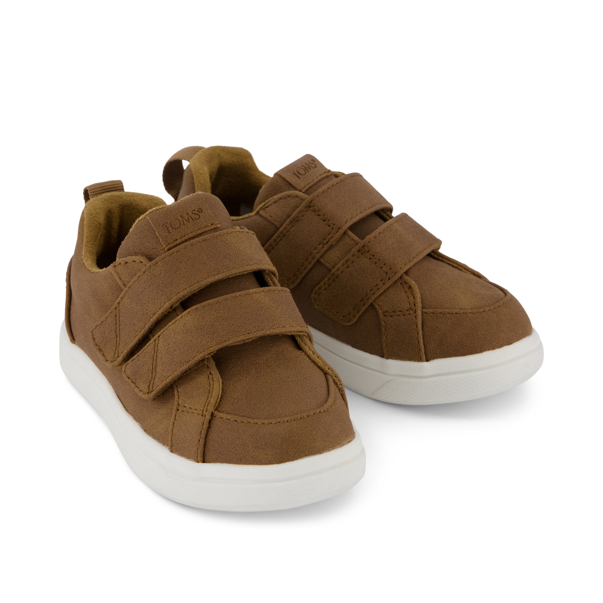 Toddler Shoe Cruz Double Strap Toddler Sneaker Toffee Microsuede - Image 4