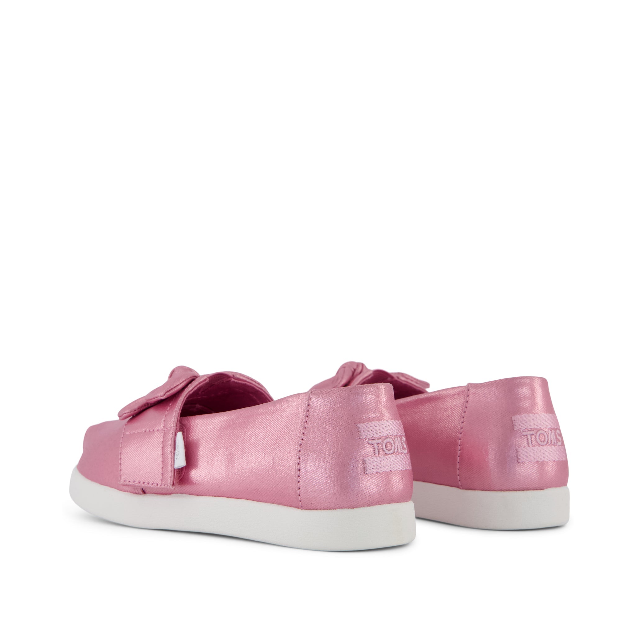 Kids Shoe Alpargata Classic Kids Shoe Rose Pink Metallic Twill/Bow - Image 4