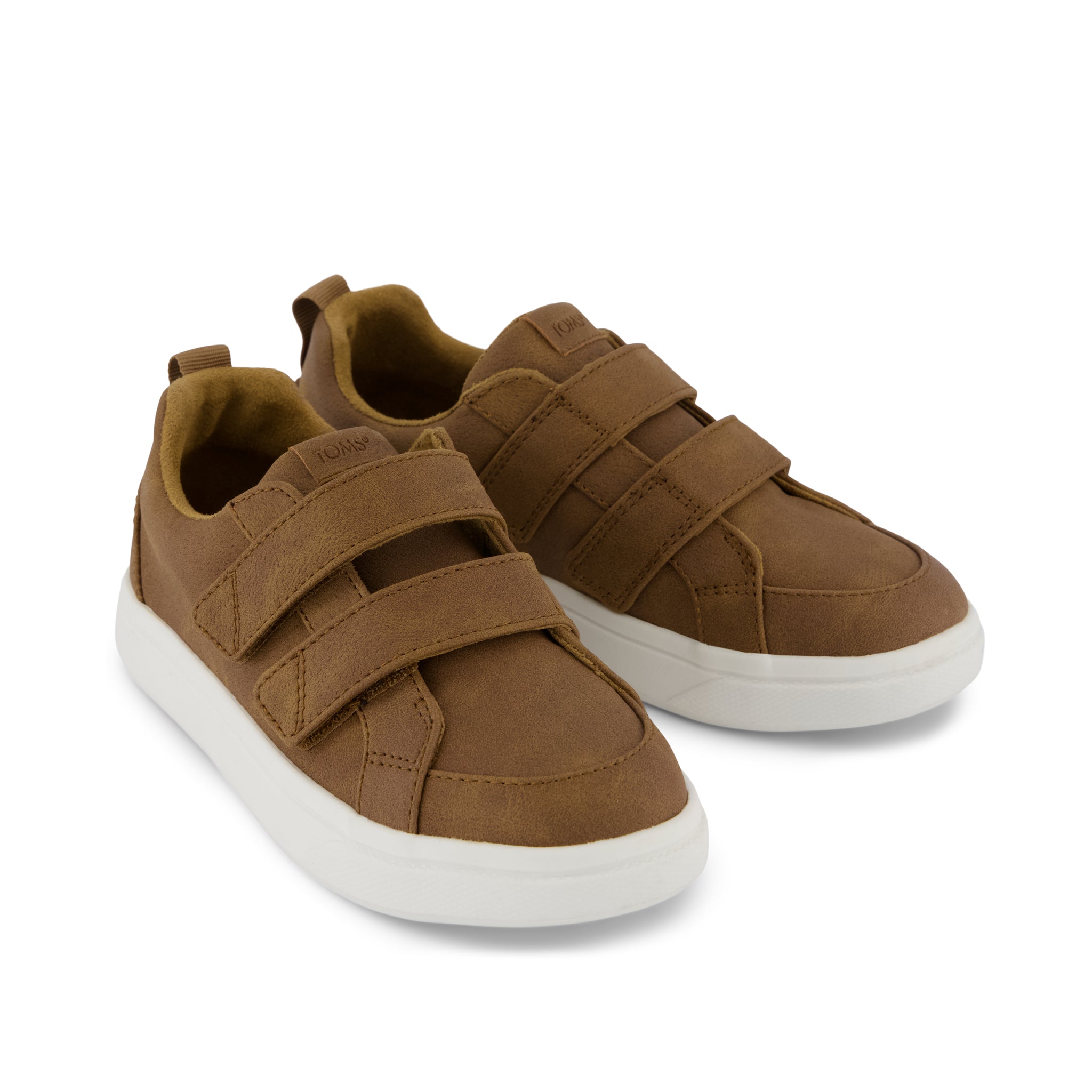 Cruz Double Strap Kids Sneaker Toffee Microsuede - Image 2