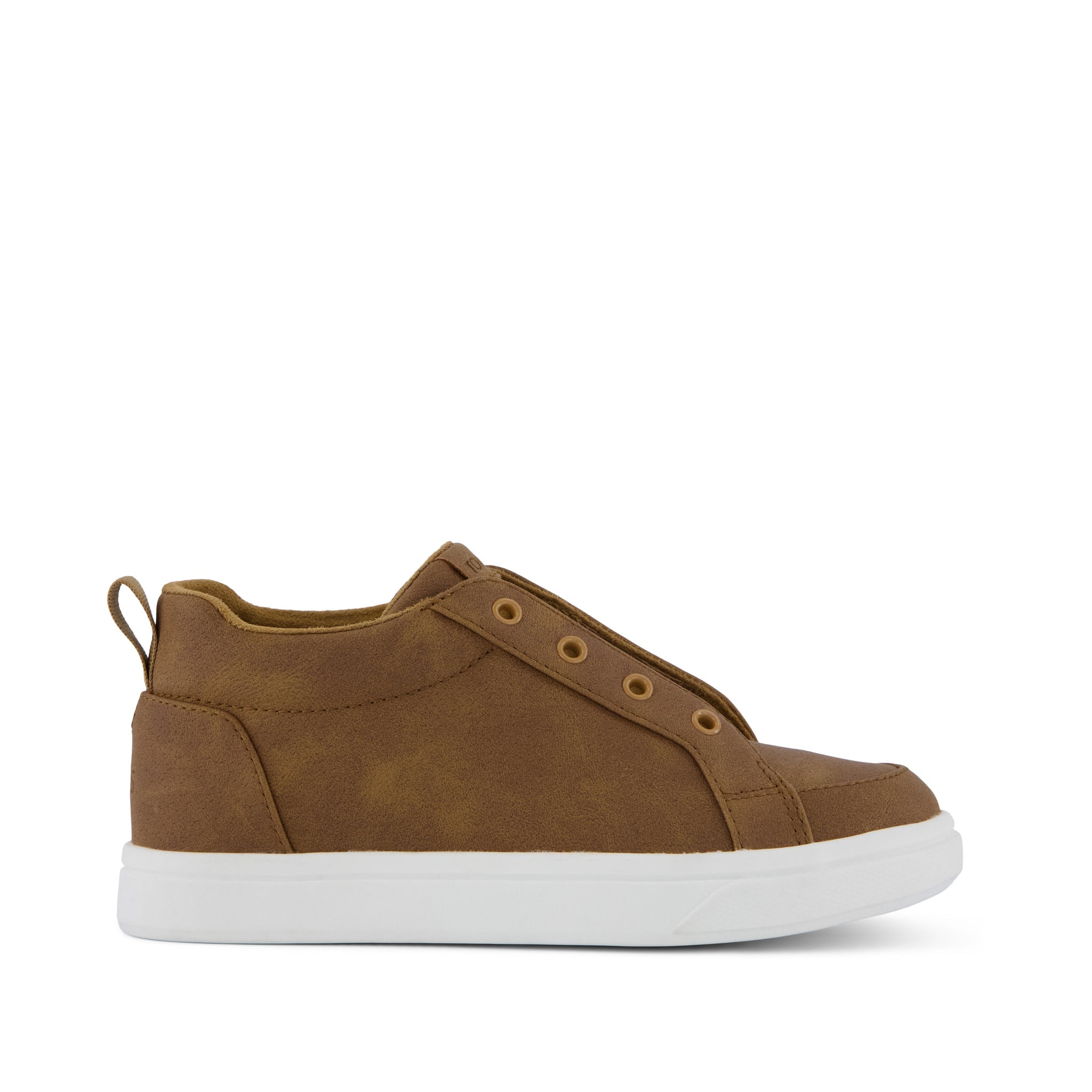 Kids Shoe Cruz Mid Kids Slip On Shoe Toffee Microsuede