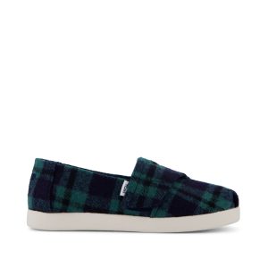 Alpargata Classic Kids Shoe Navy Plaid