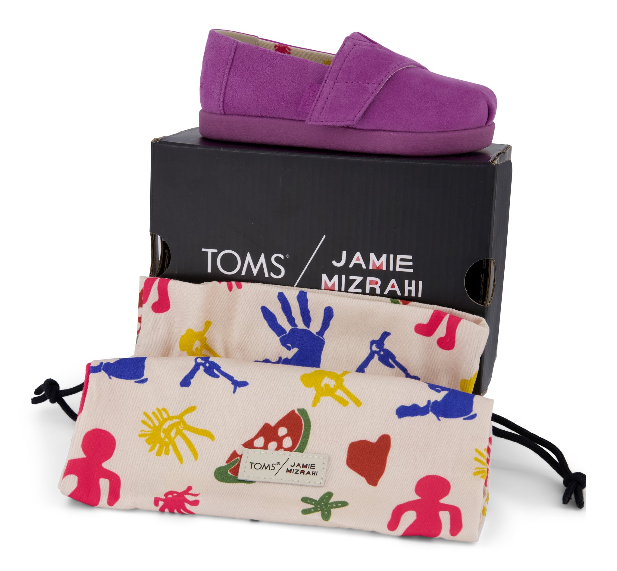 TOMS x Jamie Mizrahi Alpargata Classic Pink Suede Toddler Shoe - Image 4