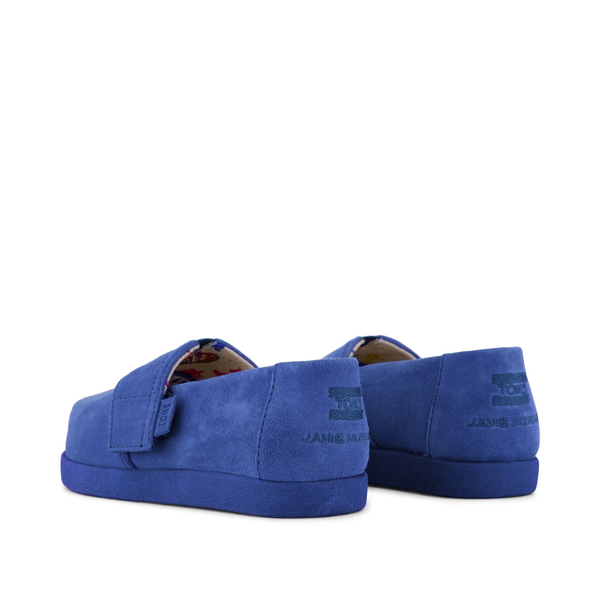 TOMS x Jamie Mizrahi Alpargata Classic Blue Suede Toddler Shoe - Image 6