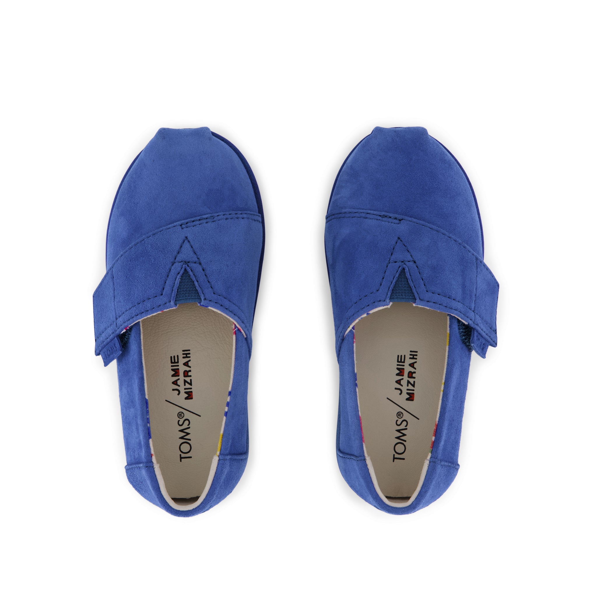 TOMS x Jamie Mizrahi Alpargata Classic Blue Suede Toddler Shoe - Image 8