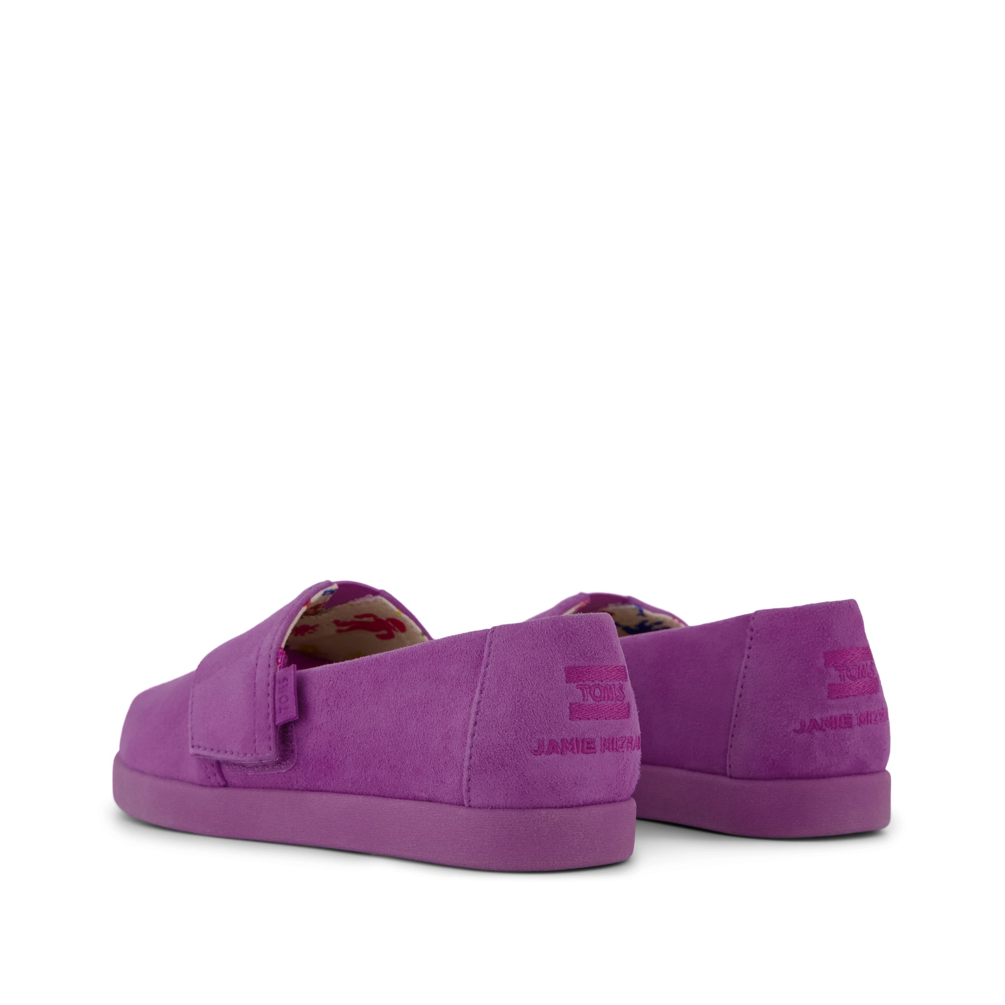 TOMS x Jamie Mizrahi Alpargata Classic Pink Suede Kids Shoe - Image 6