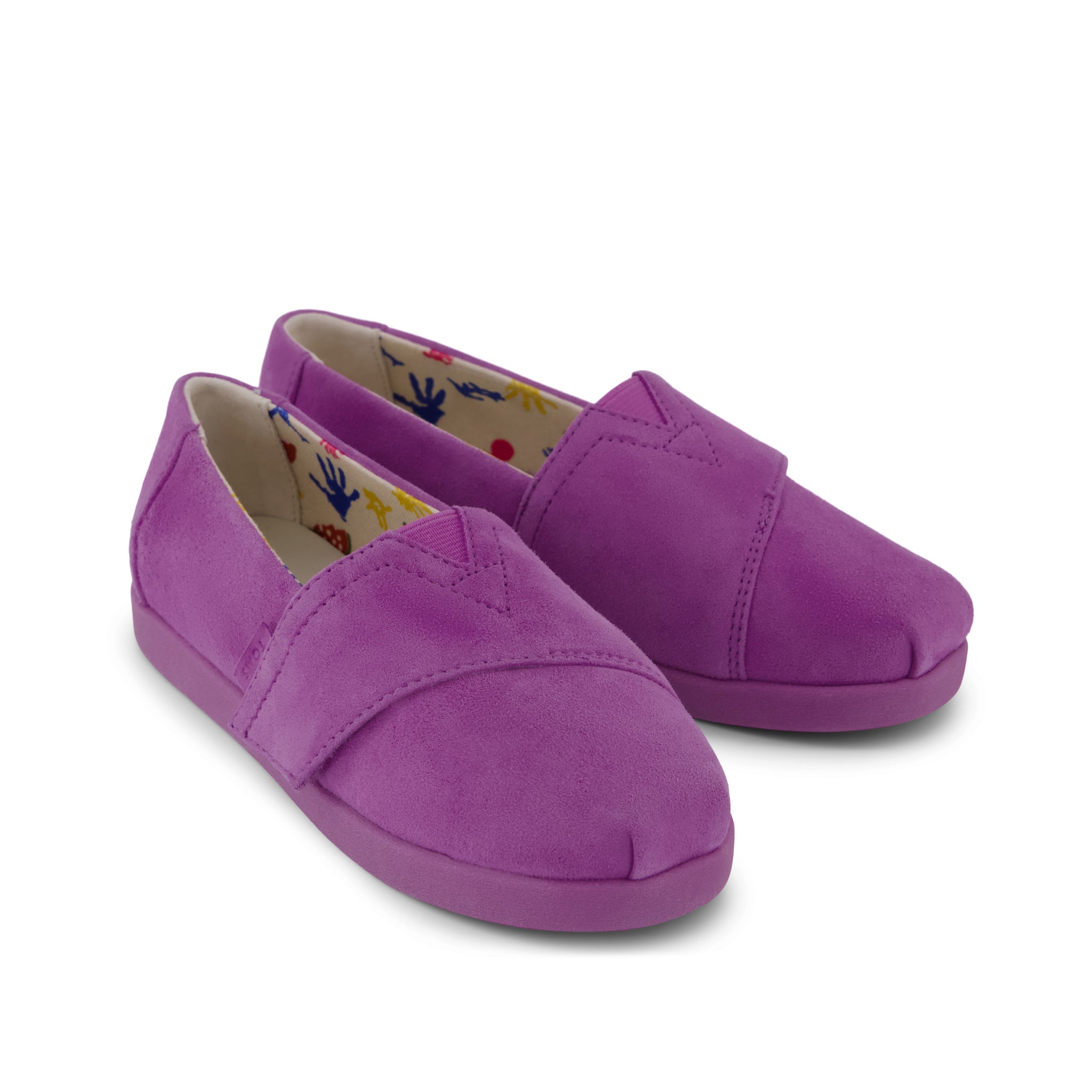 TOMS x Jamie Mizrahi Alpargata Classic Pink Suede Kids Shoe - Image 3
