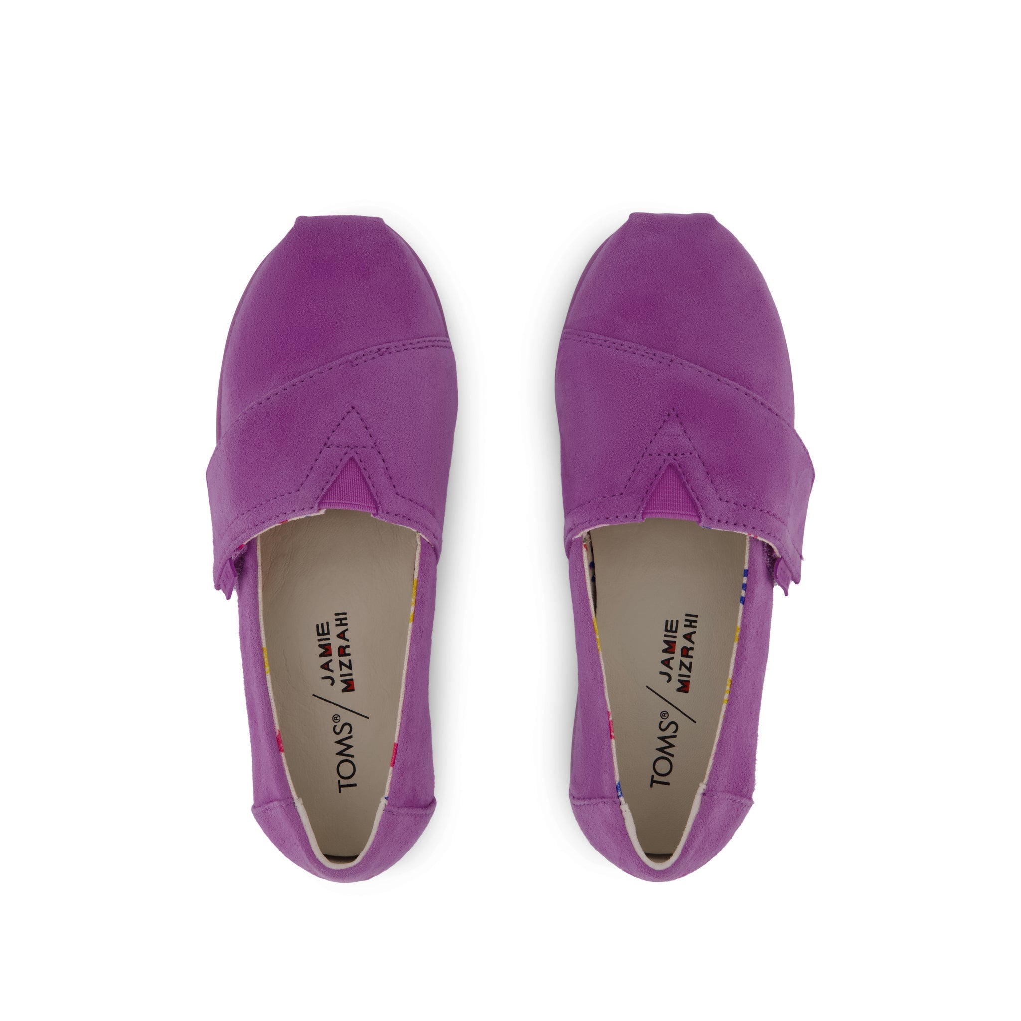 TOMS x Jamie Mizrahi Alpargata Classic Pink Suede Kids Shoe - Image 8