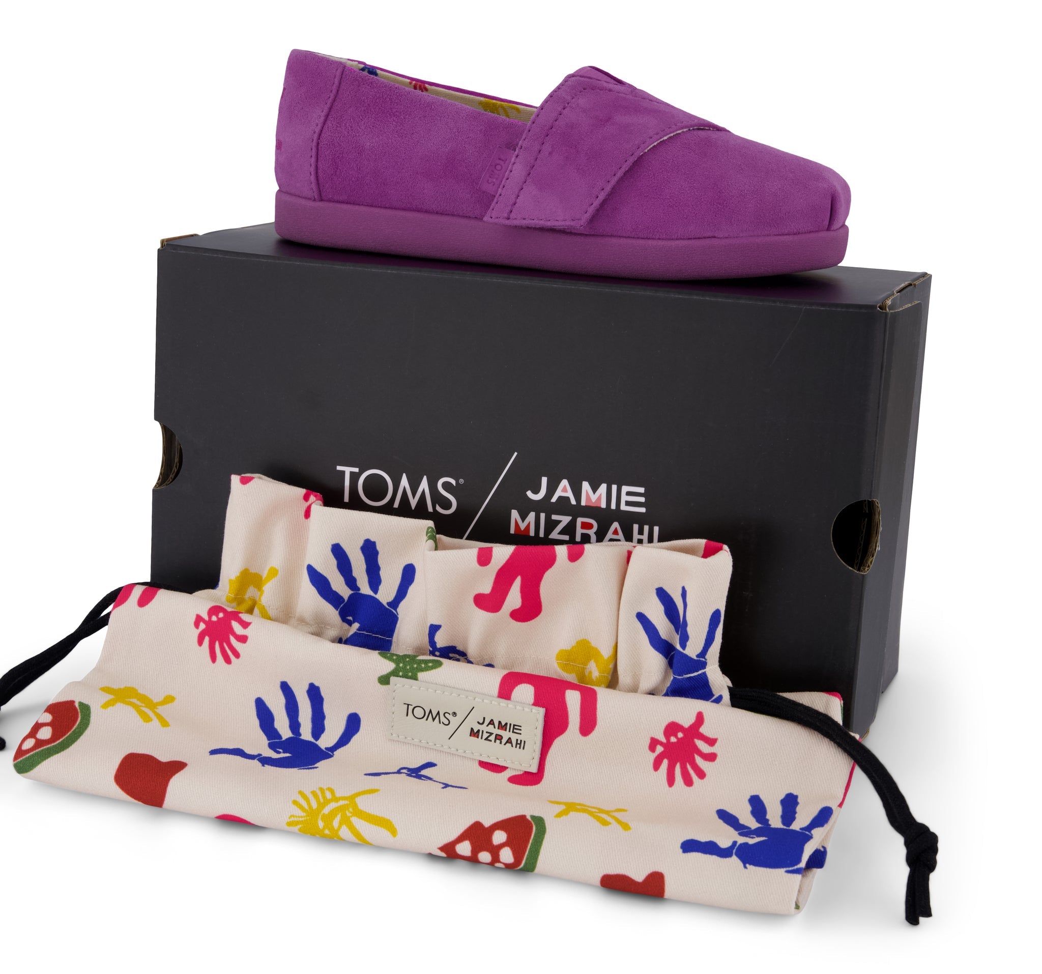 TOMS x Jamie Mizrahi Alpargata Classic Pink Suede Kids Shoe - Image 4