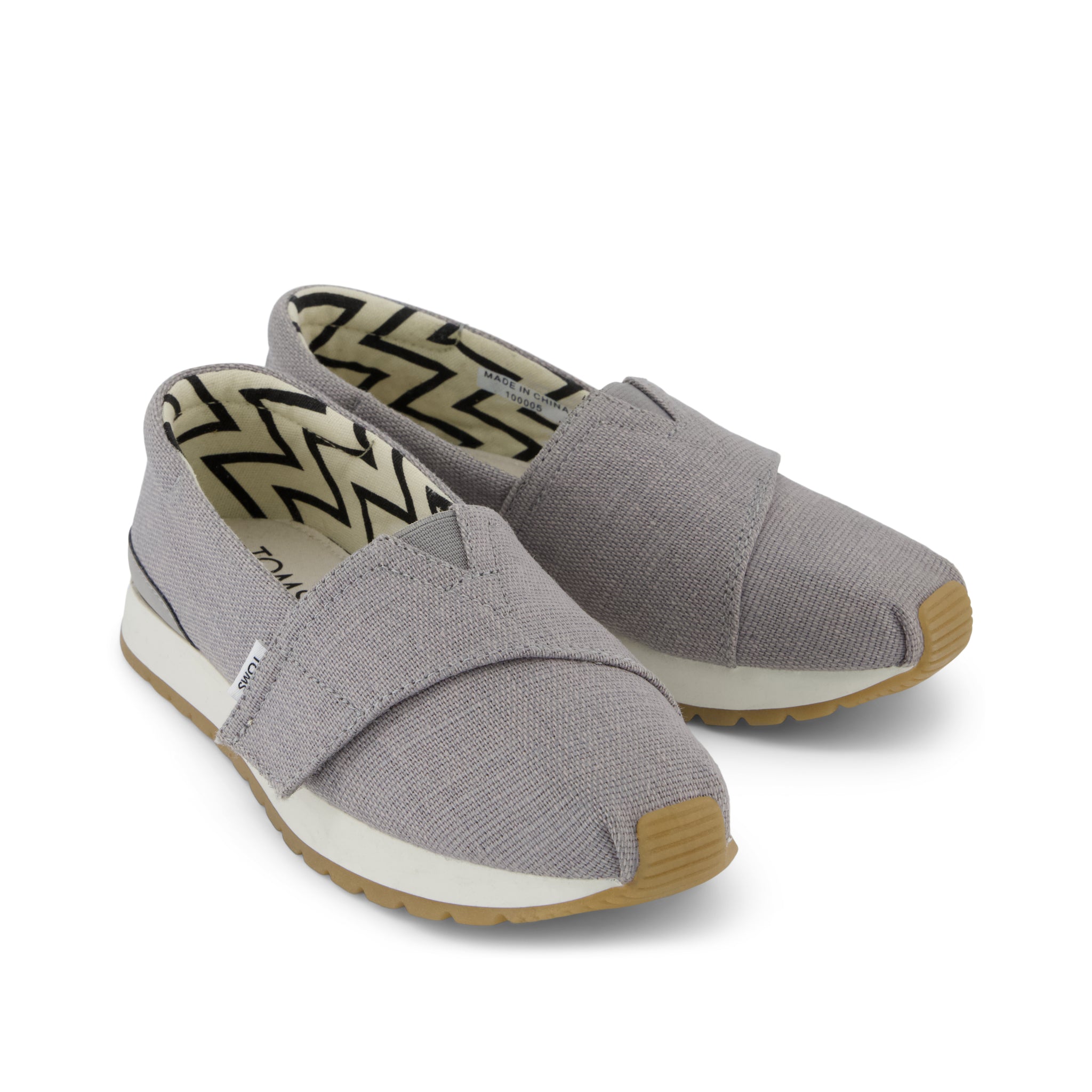 Resident Plus Kids Sneaker Drizzle Grey Heritage Canvas - Image 3