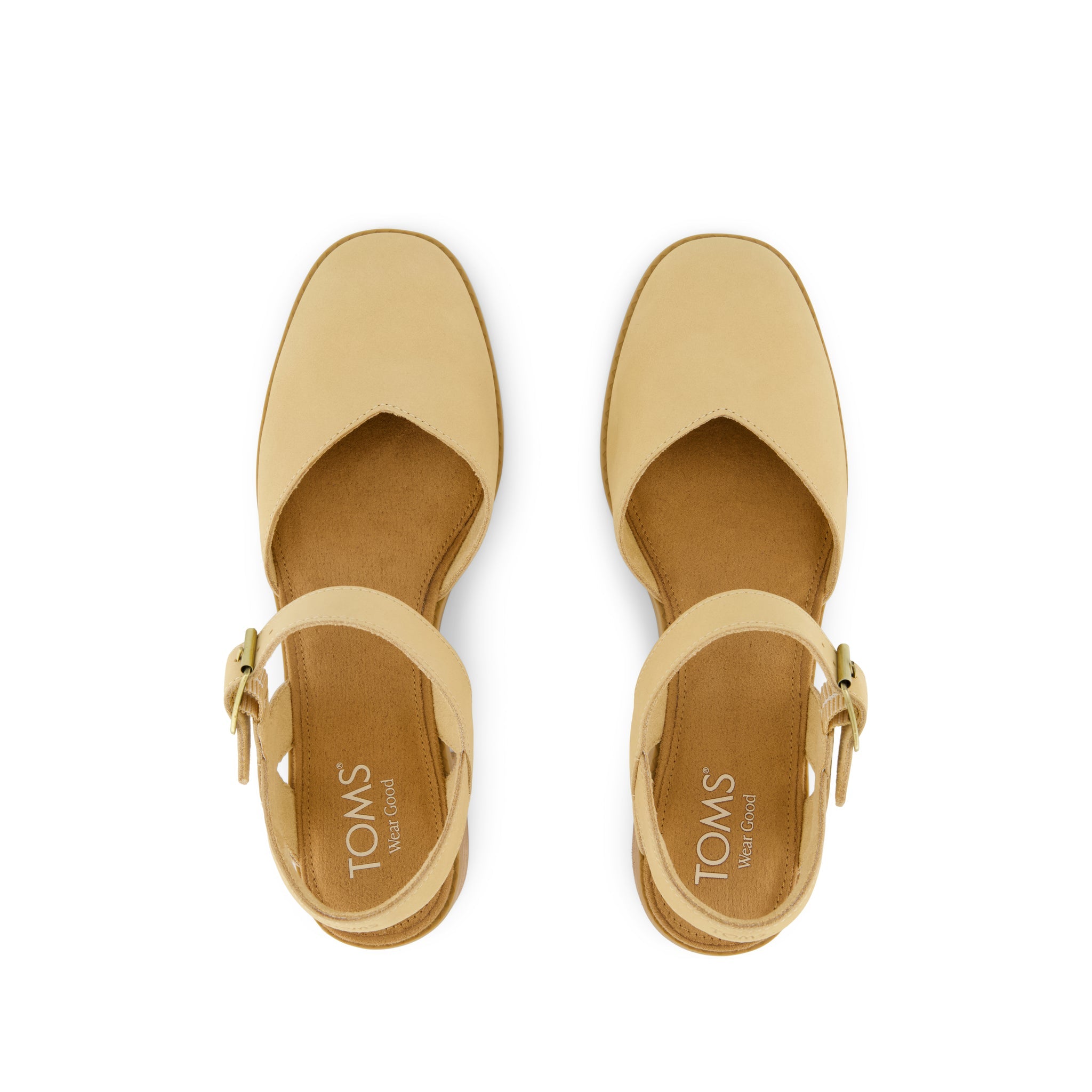 Womens Jaclyn Heel Light Caramel Nubuck Leather - Image 6