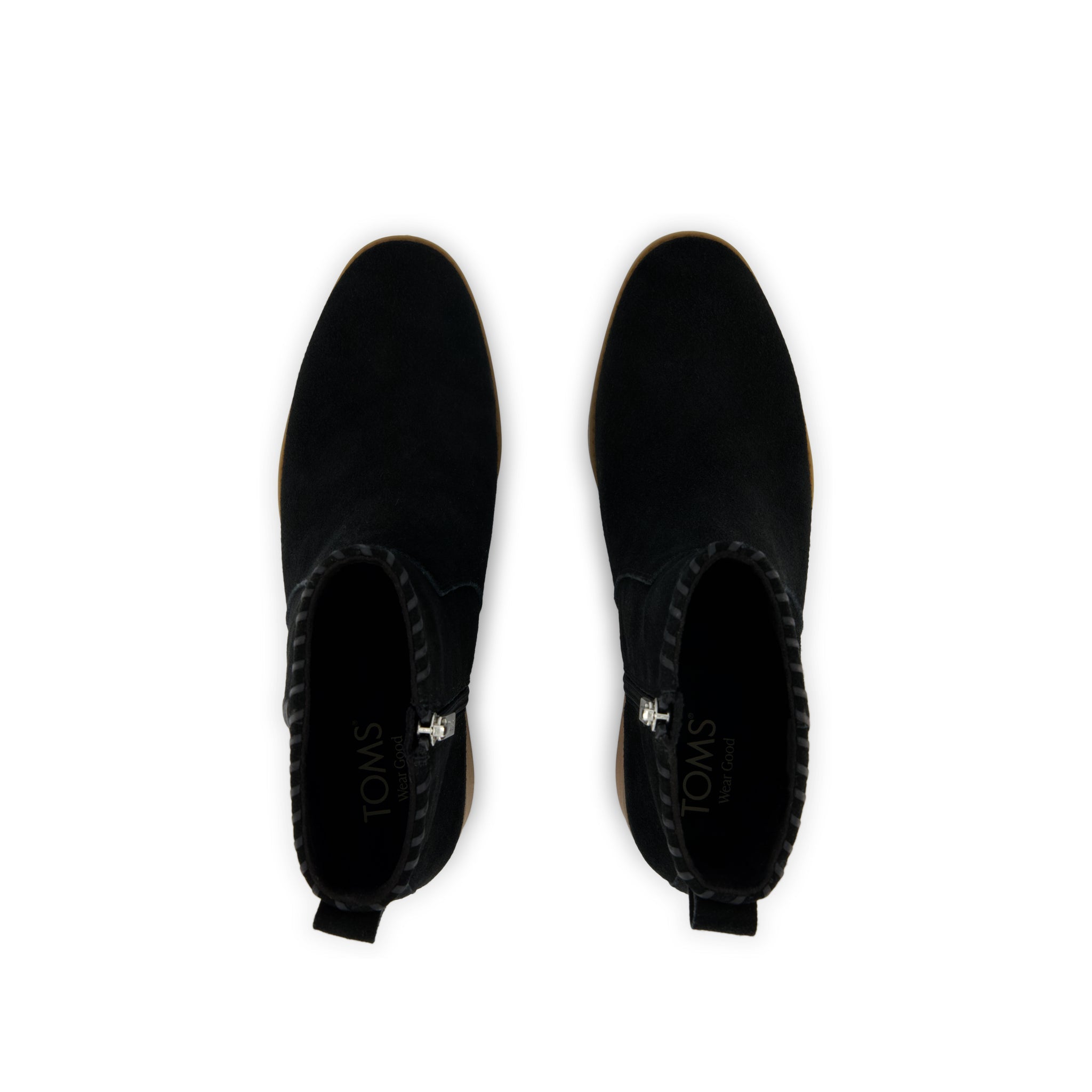 Womens Delilah Heeled Boot Water Repellent Black Suede - Image 6
