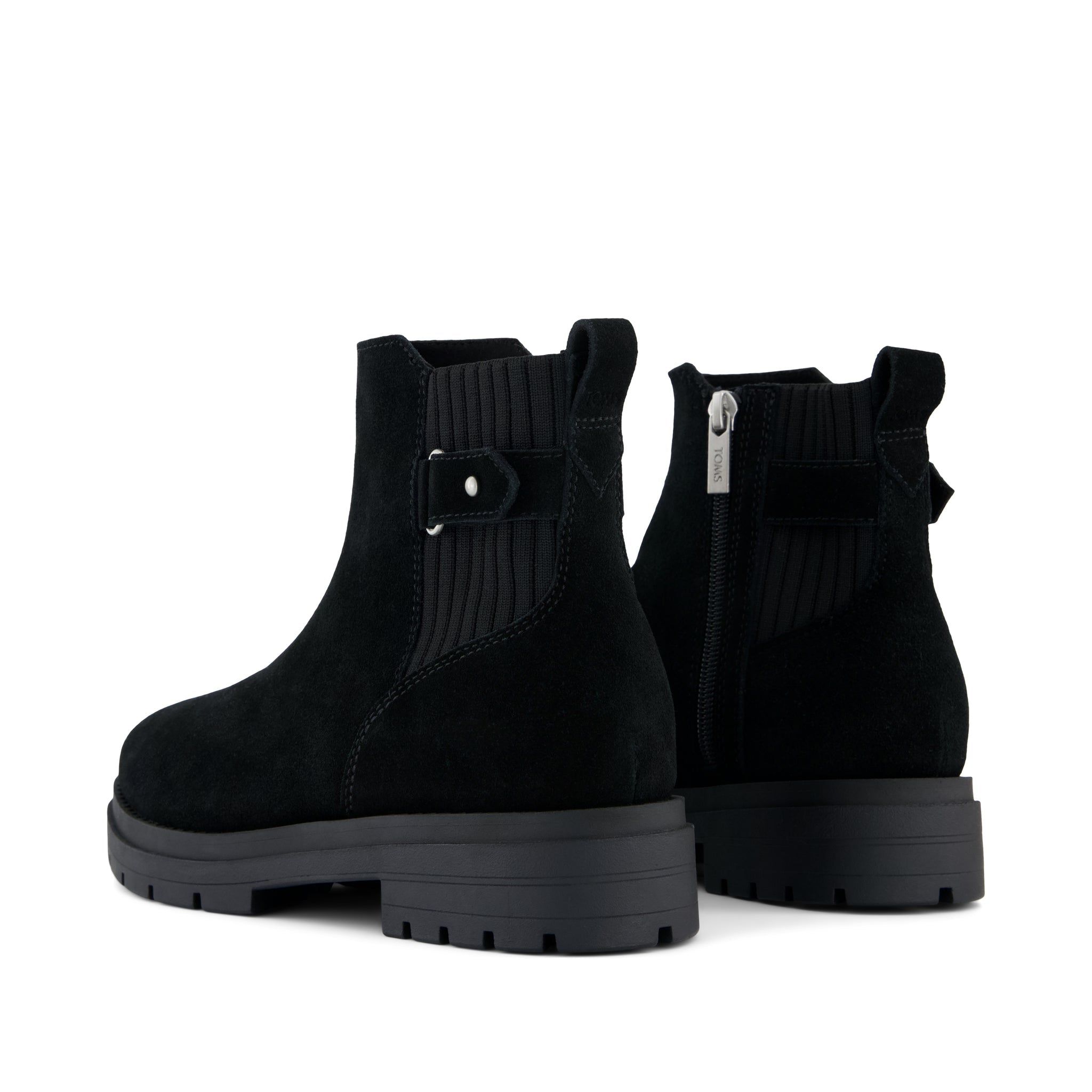 Womens Astrid Boot Water Repellent Black Suede - Image 4